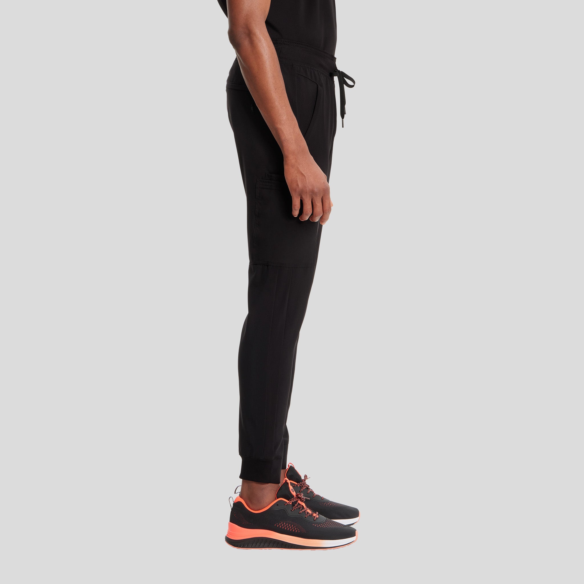 Infinity Men's Drawstring Jogger Scrub Pant | Black