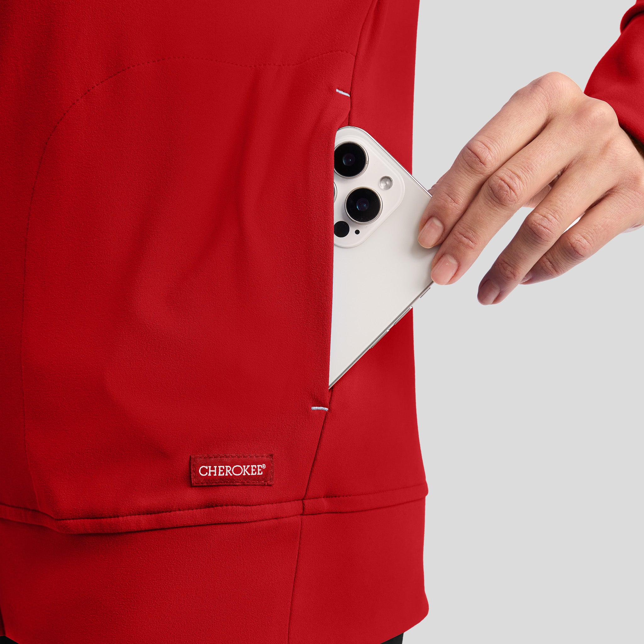 Achieve Warm-Up Scrub Jacket | Red