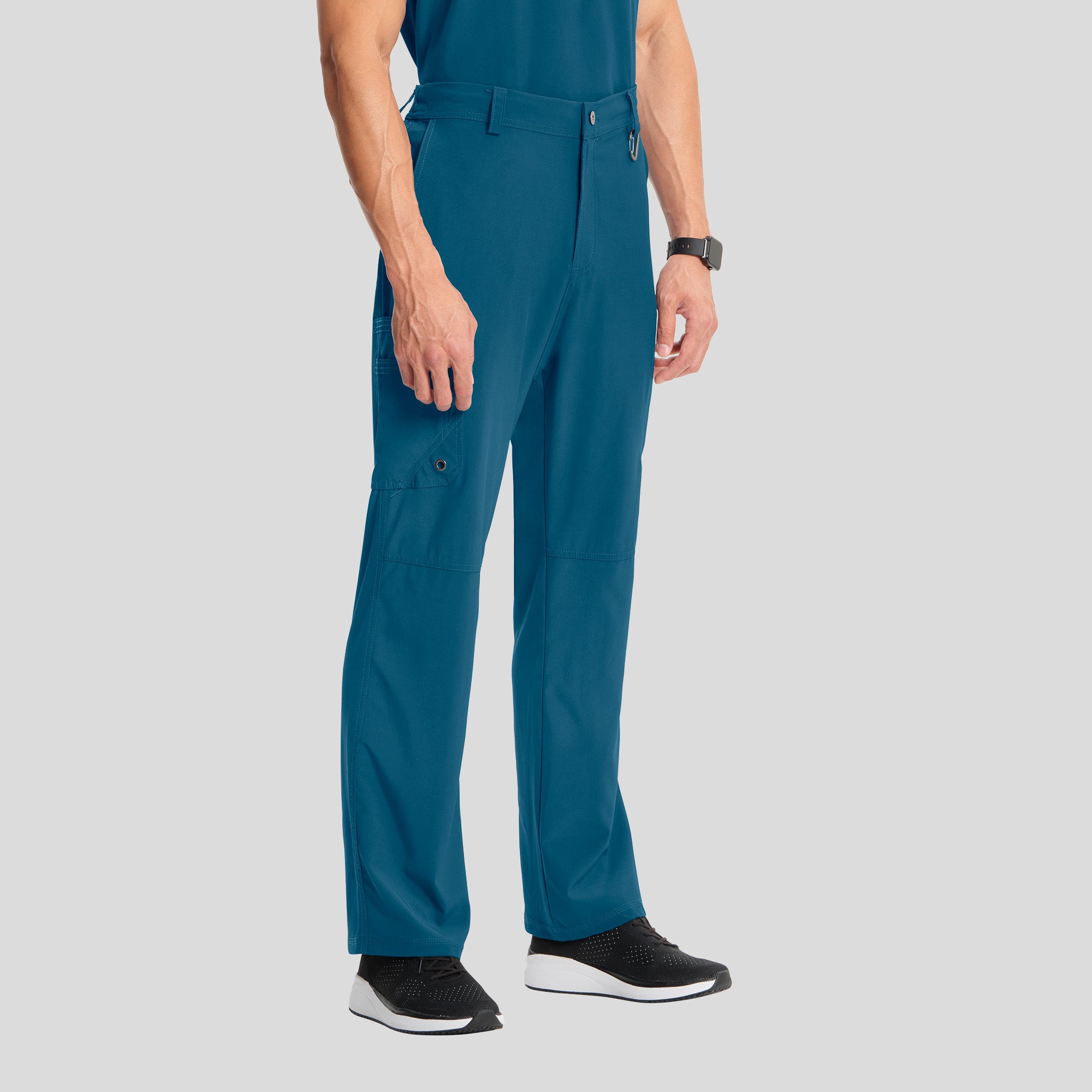 Men's Zip Fly Cargo Scrub Pant | Caribbean