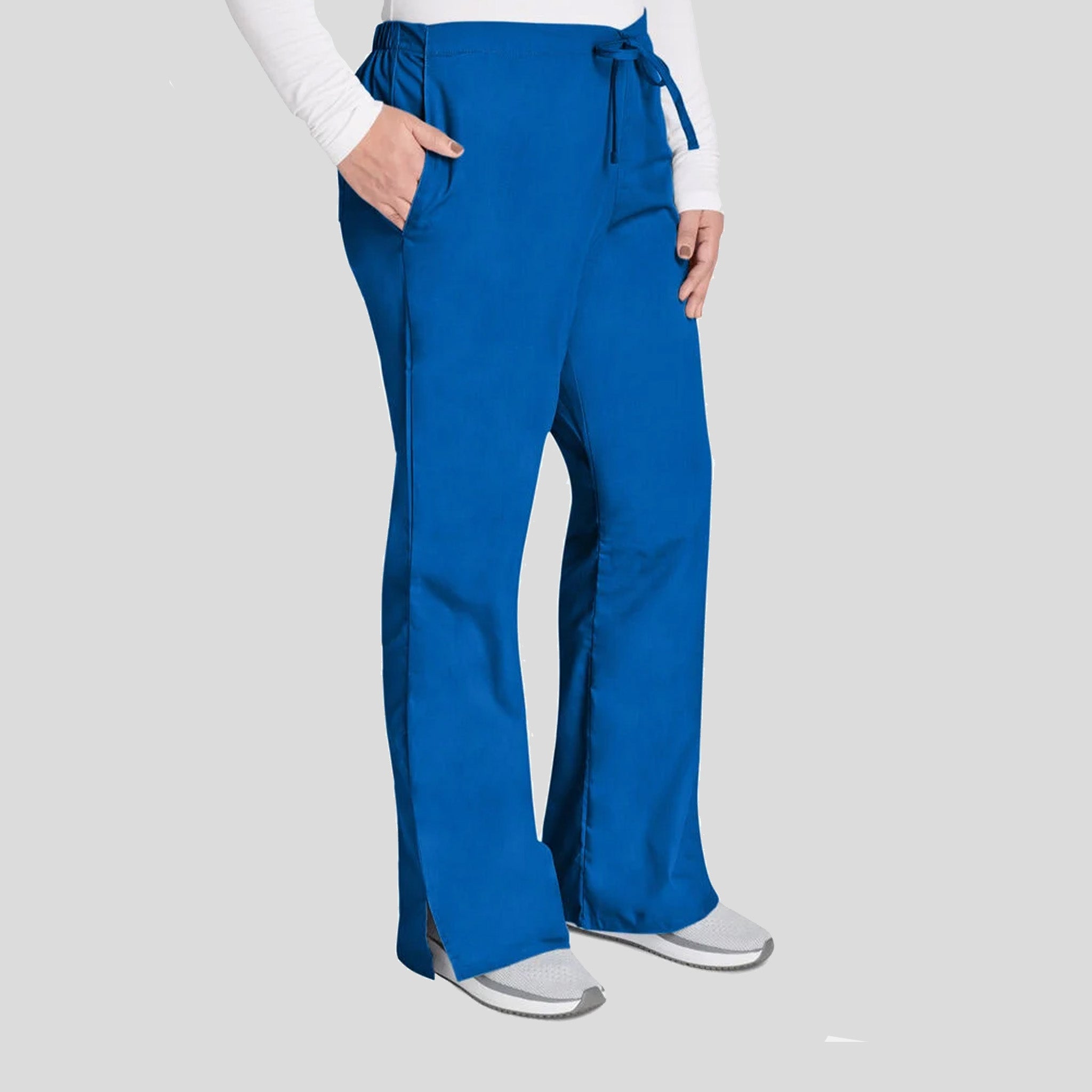 Natural Rise Flare Leg Drawstring Pant | Royal