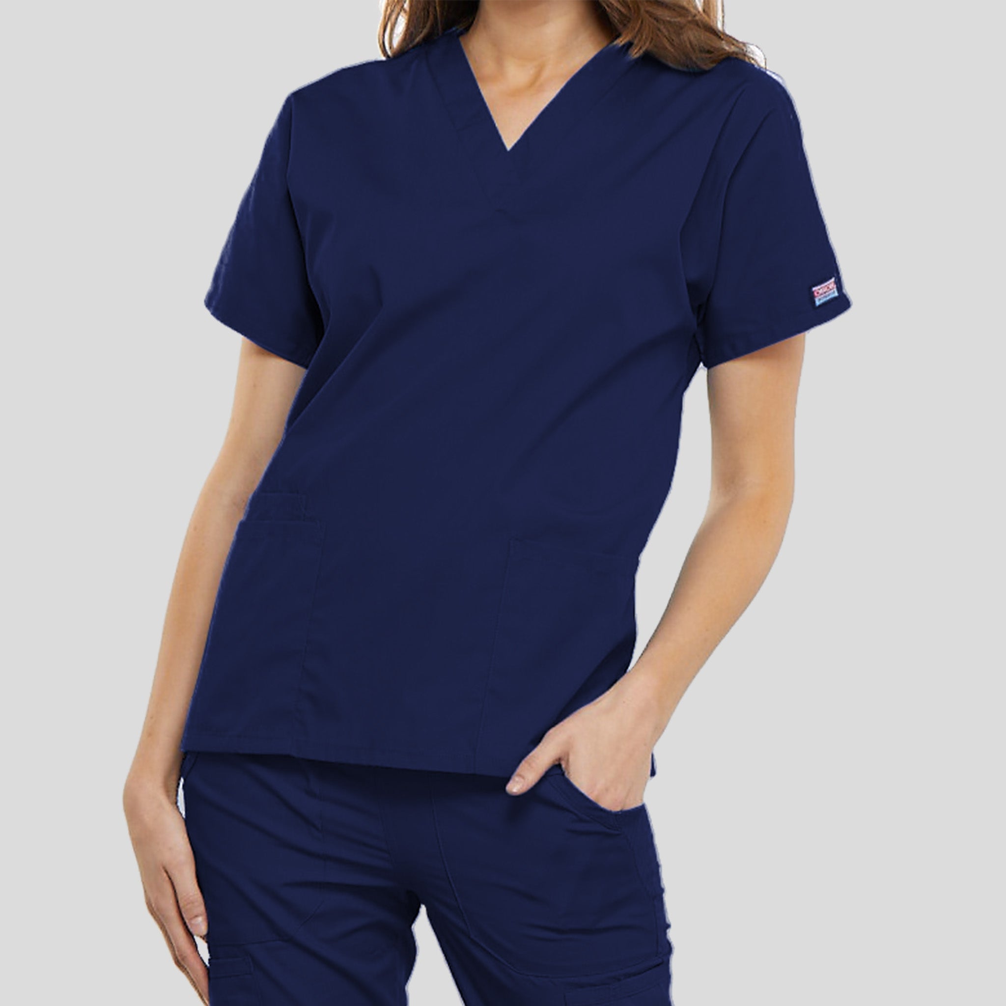 Women's V-Neck 2 Pocket | Navy