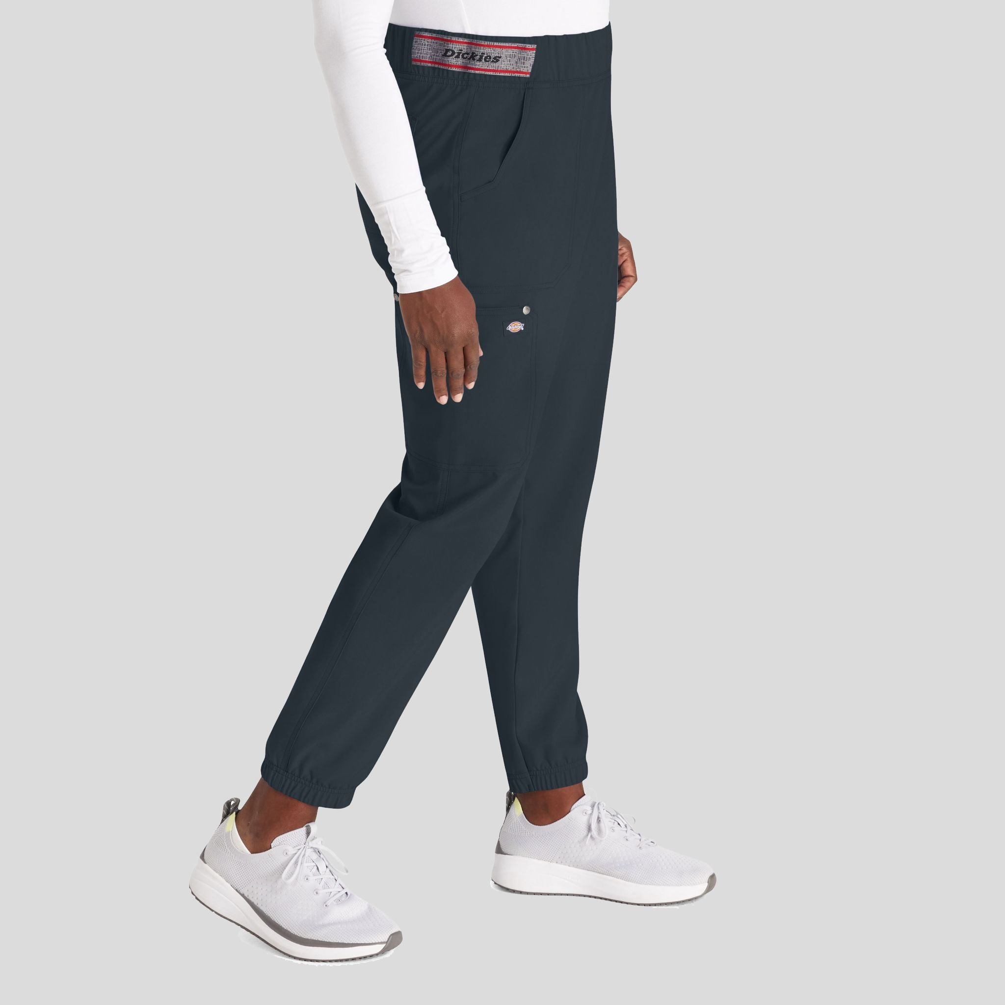 Women's Mid Rise Jogger Scrub Pant | Pewter