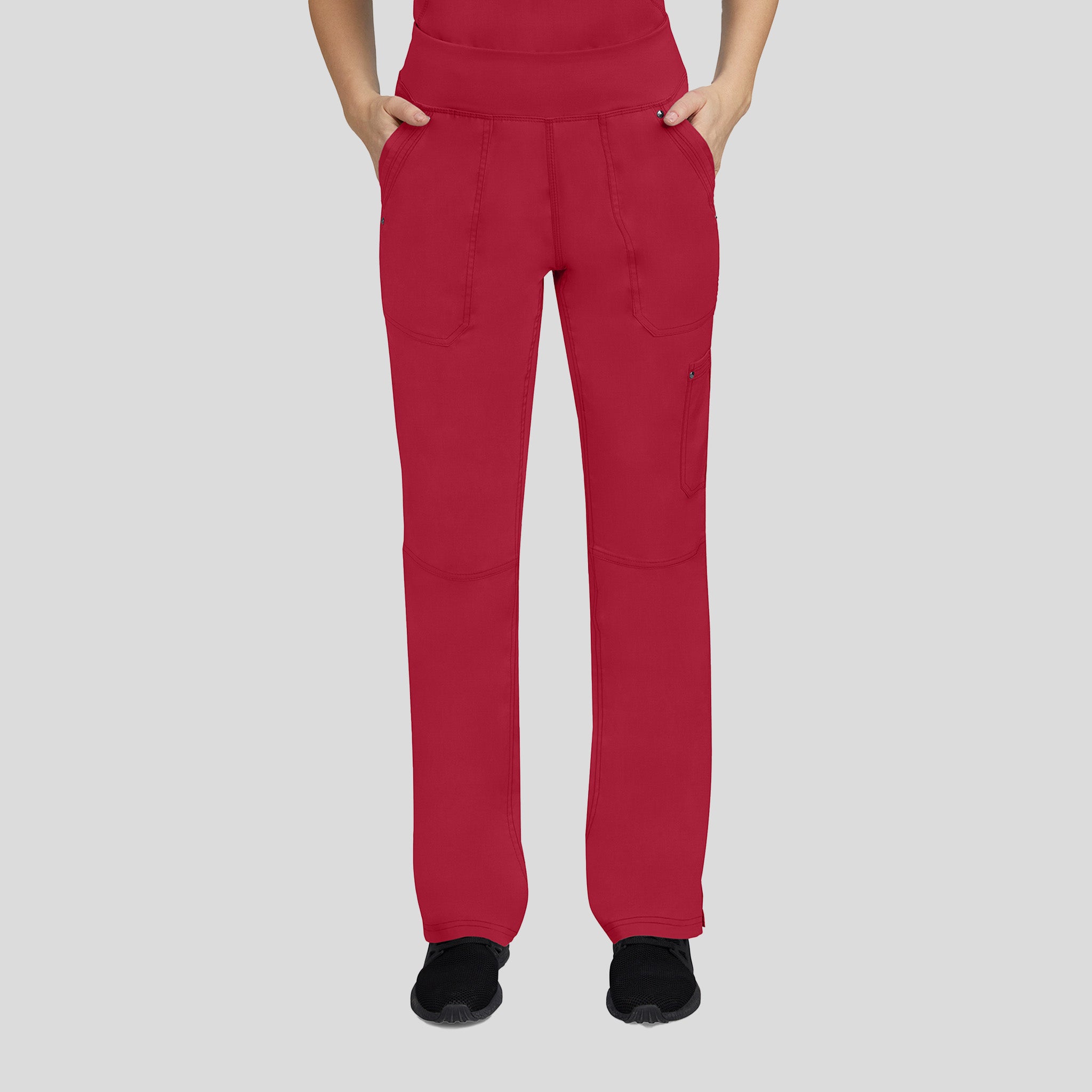 Tori Yoga Scrub Pant | Red
