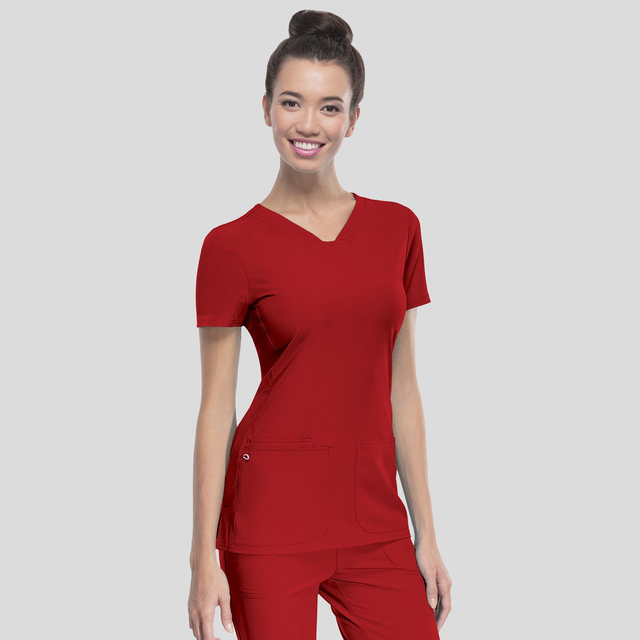 Pitter-Pat V-Neck Top | Red