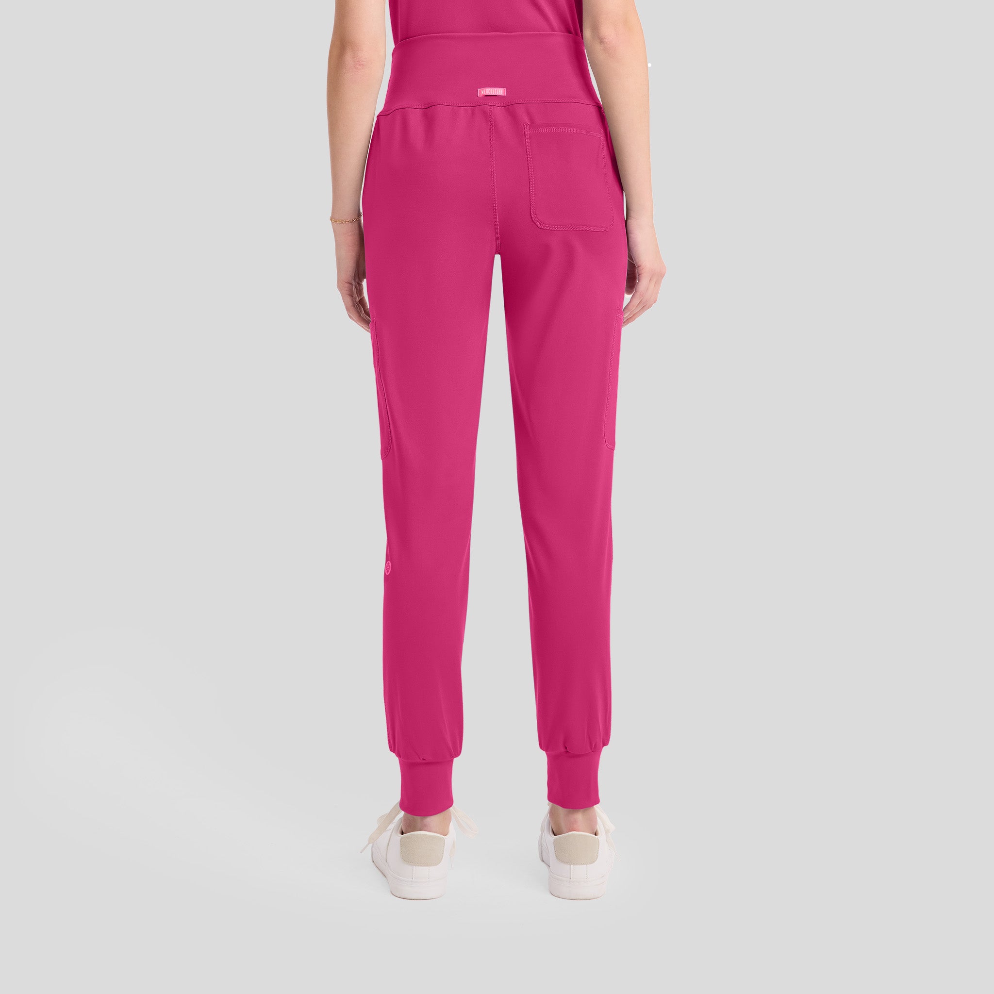 5-Pocket STRETCH High-Rise Cargo Jogger | Pink Power