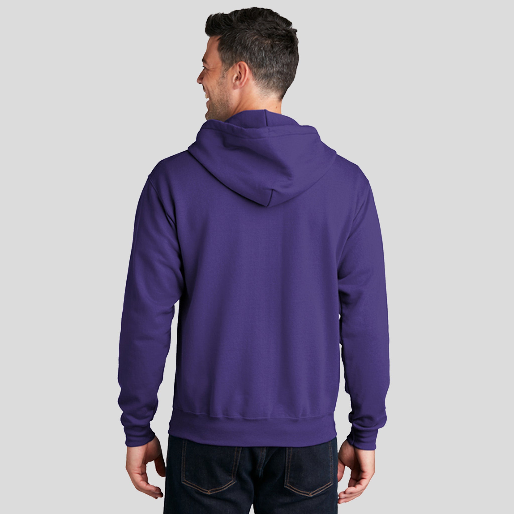 Core Fleece Full-Zip Hooded Sweatshirt | Purple
