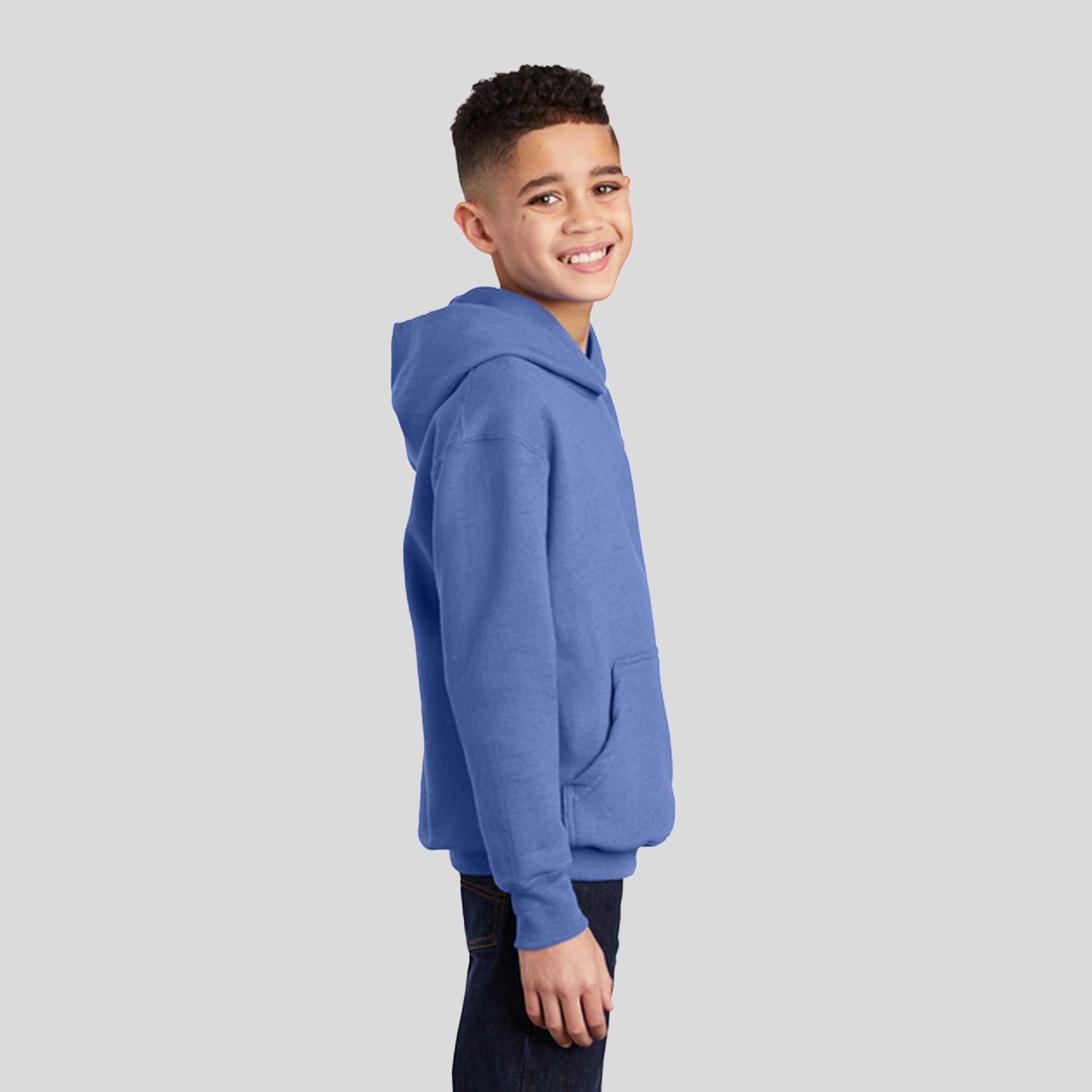 Youth Core Fleece Pullover Hooded Sweatshirt | Carolina Blue