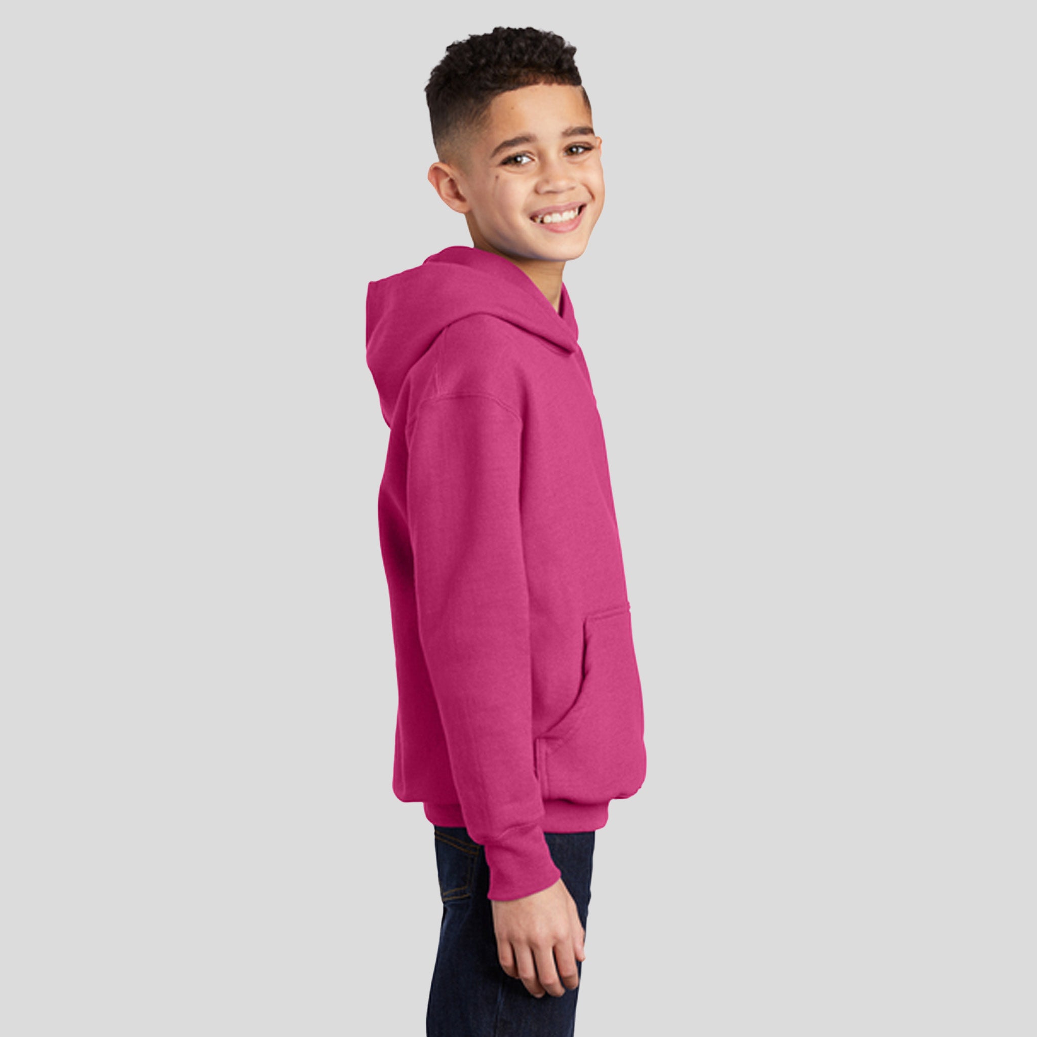 Youth Core Fleece Pullover Hooded Sweatshirt | Sangria
