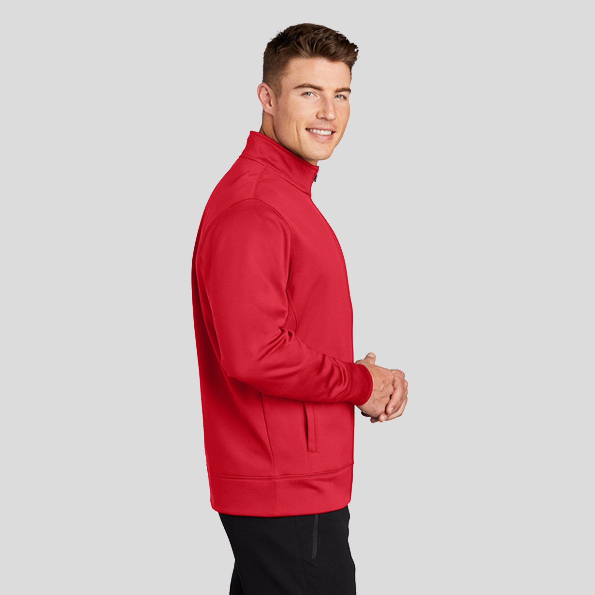 Sport-Wickยฎ Fleece Full-Zip Jacket | Deep Red