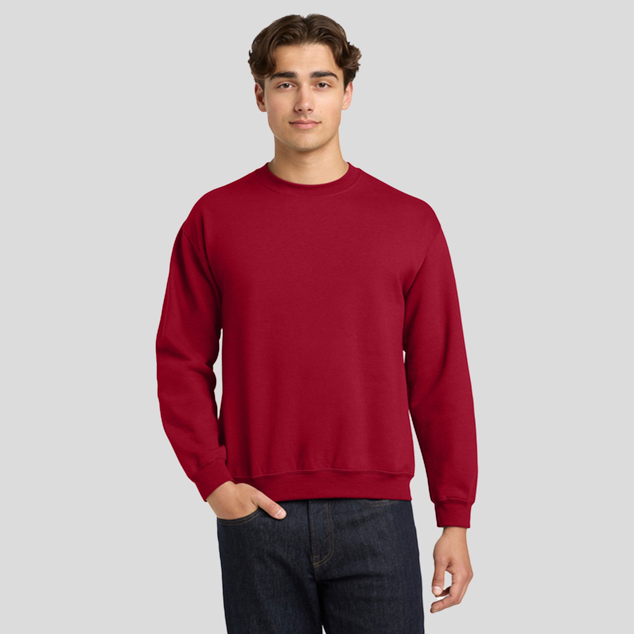 Heavy Blendβ’ Crewneck Sweatshirt | Cardinal Red