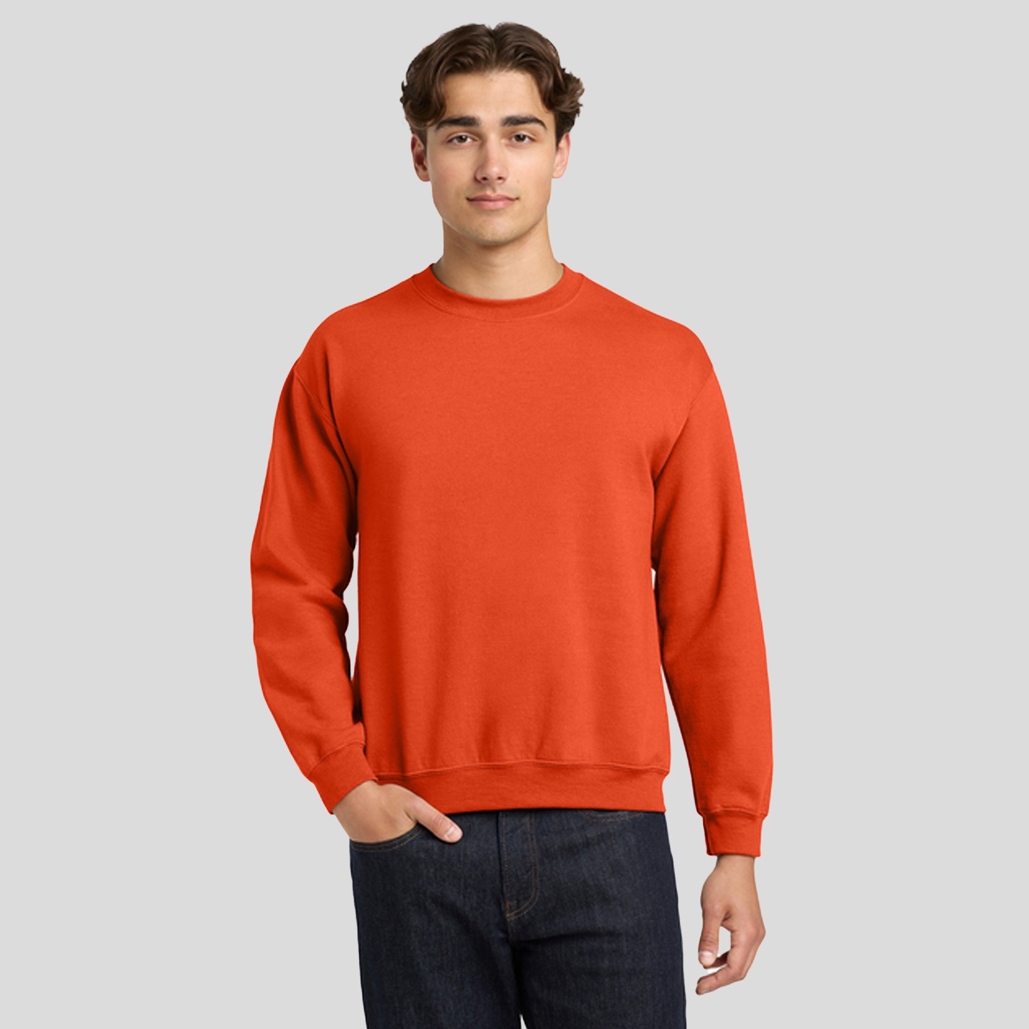 Heavy Blendβ’ Crewneck Sweatshirt | Orange