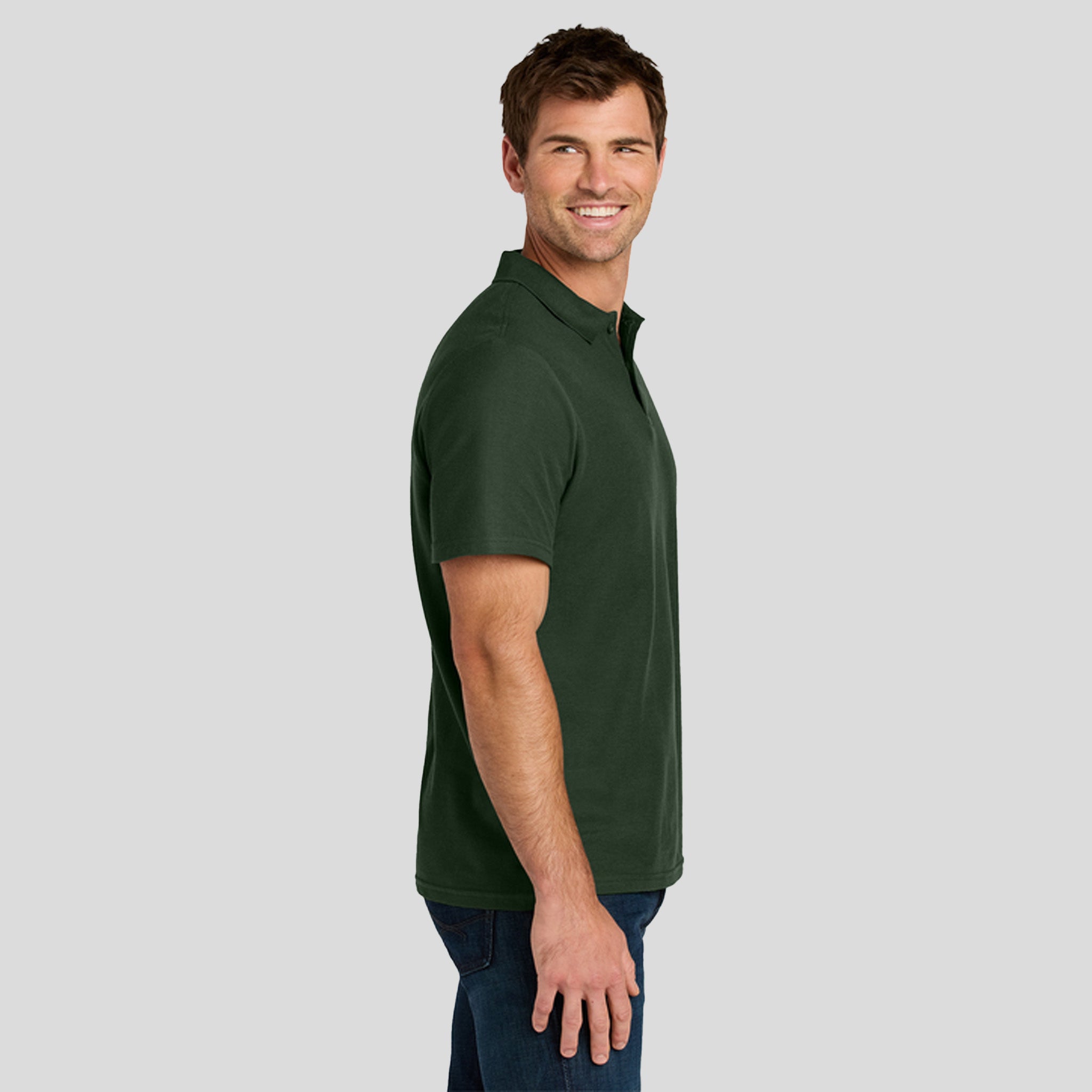 Gildanยฎ Softstyleยฎ Pique Polo | Forest Green