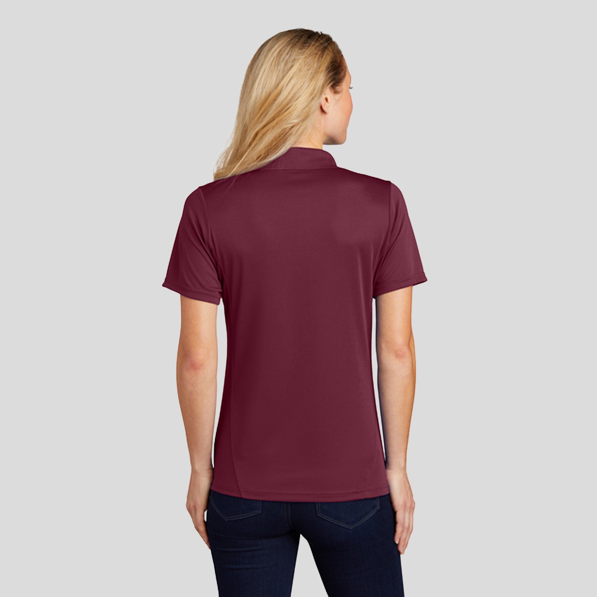 Women's Dry Zoneยฎ Raglan Accent Polo | Maroon
