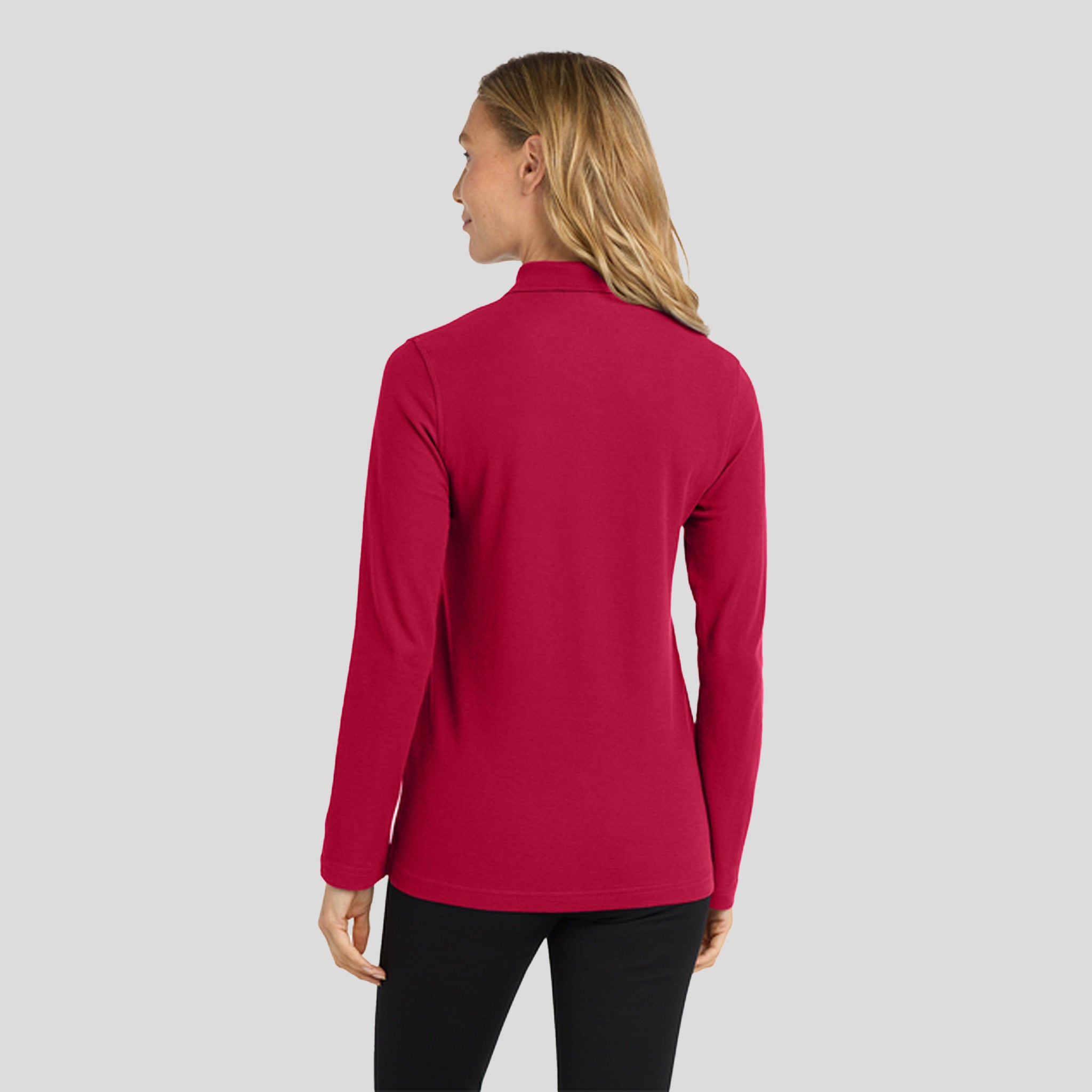 Women's Silk Touchβ’ Long Sleeve Polo | Red