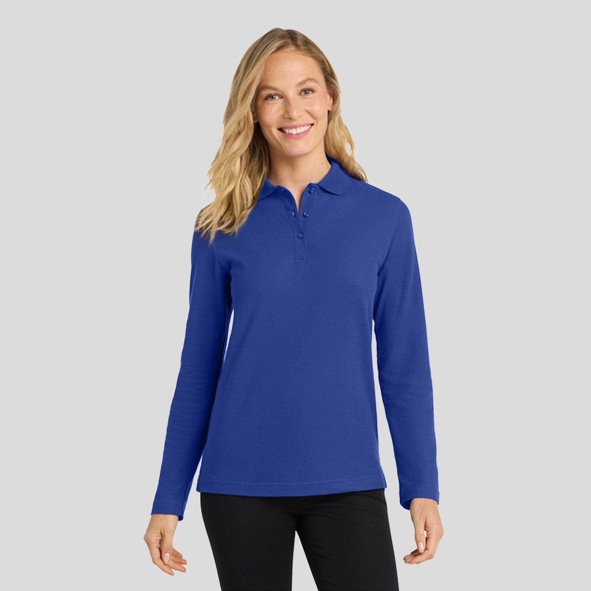 Women's Silk Touchβ’ Long Sleeve Polo | Royal