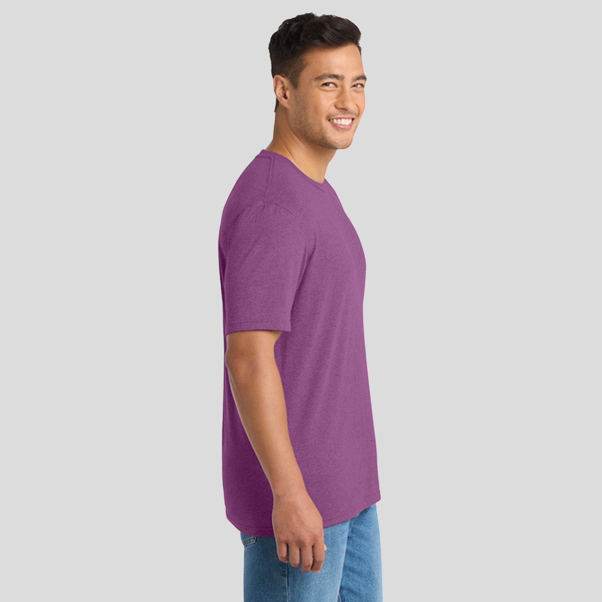 Tri-Blend Tee | Raspberry Heather