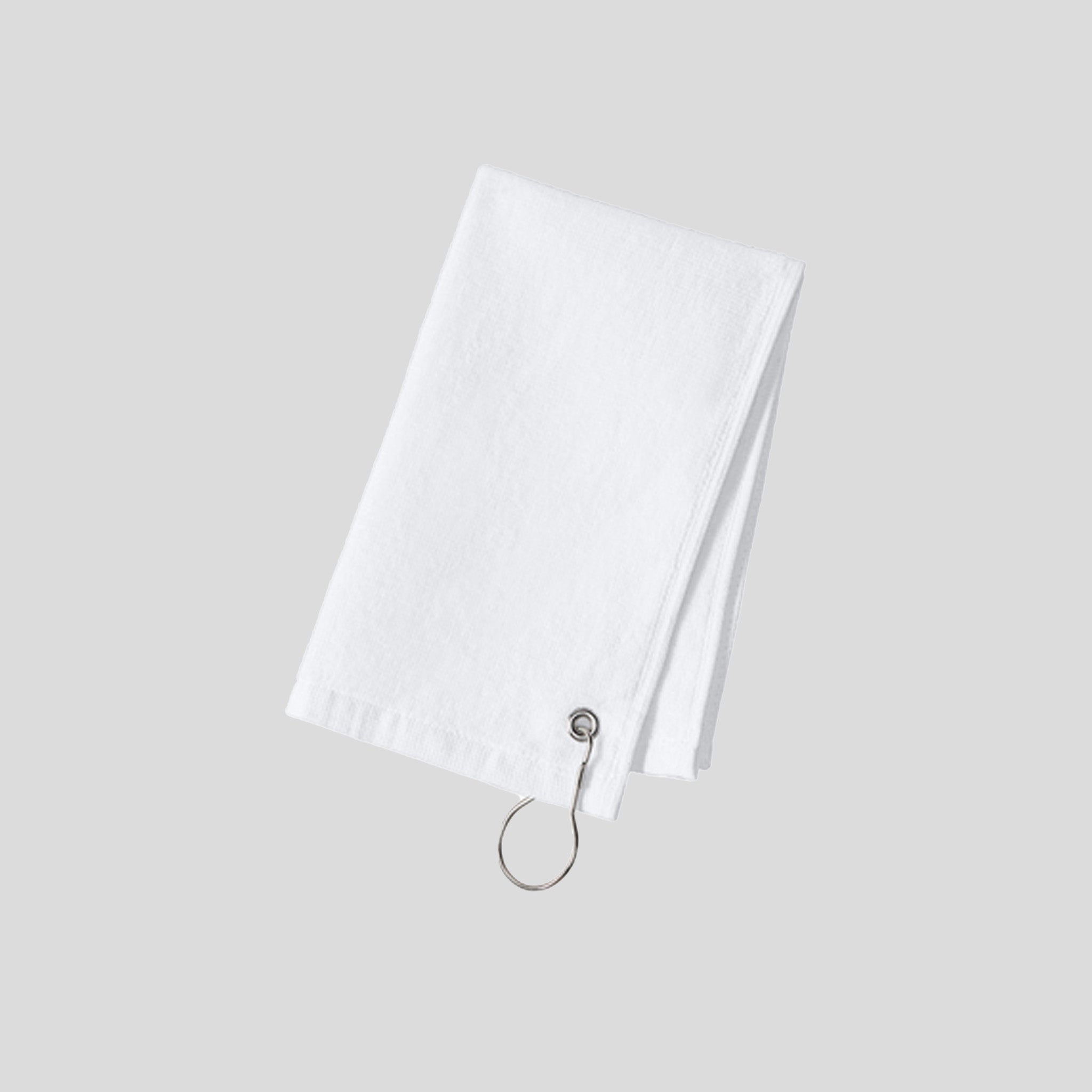 Grommeted Hemmed Towel | White