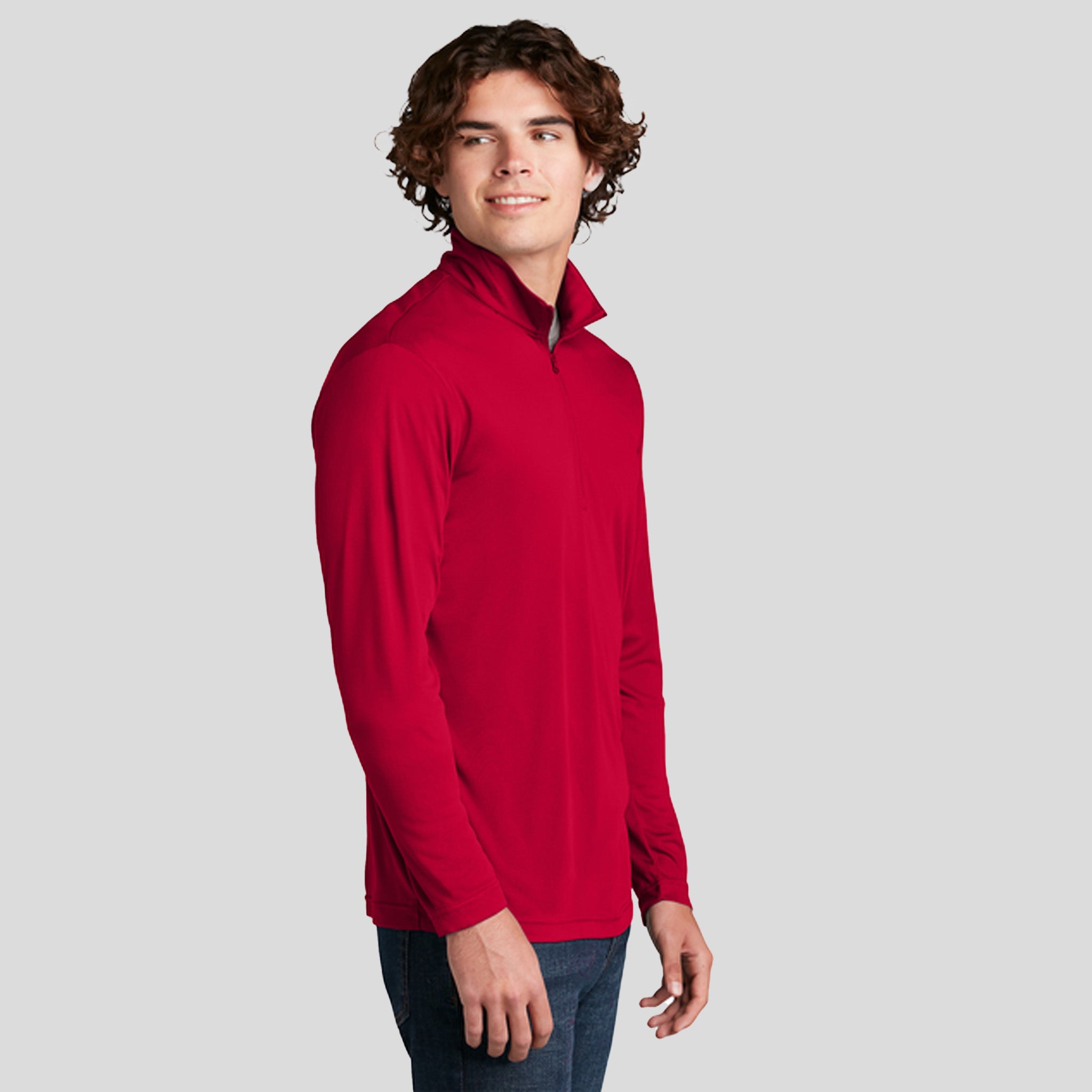 PosiChargeยฎ Competitorโข 1/4-Zip Pullover | Deep Red