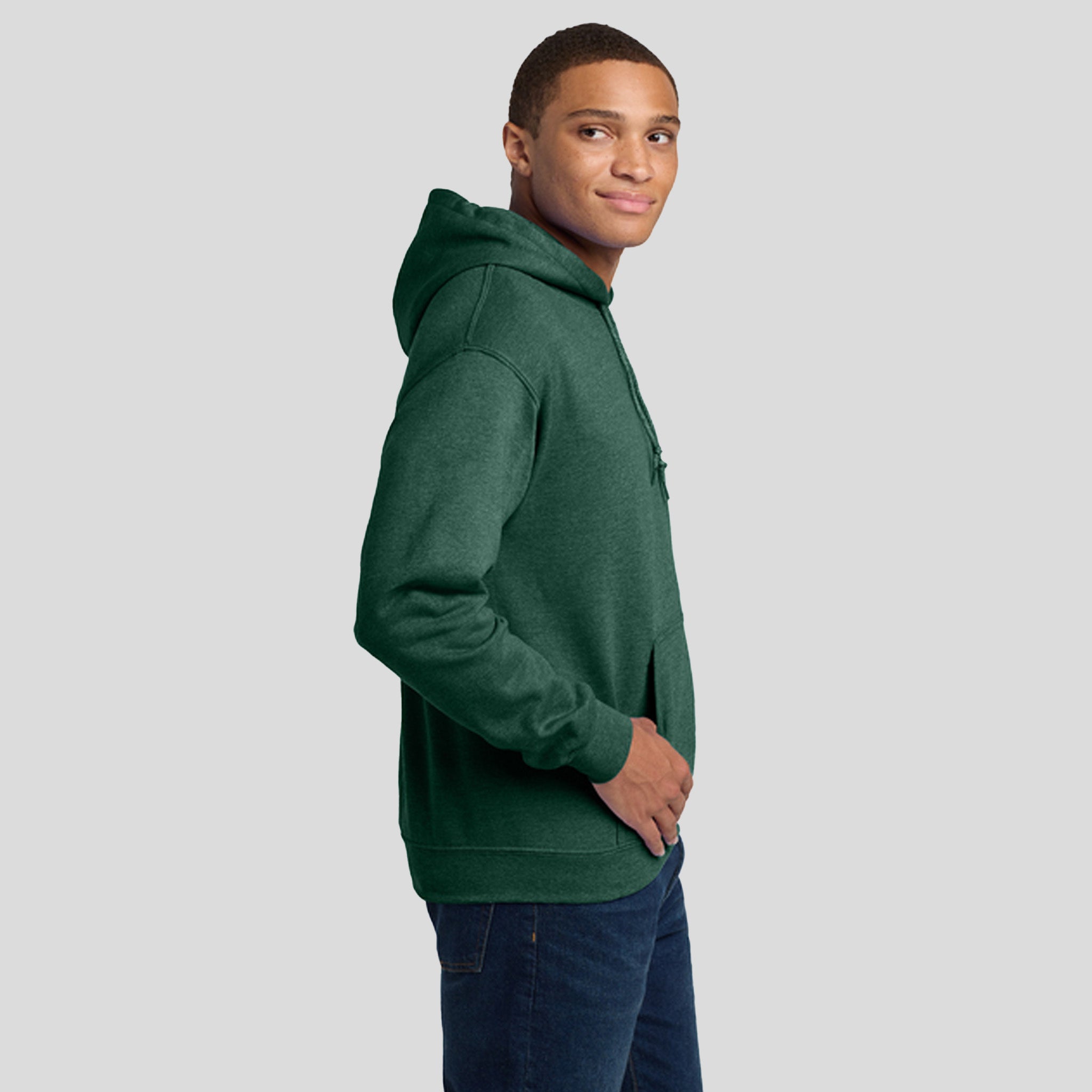 Heavy Blendβ’ Hooded Sweatshirt | Heather Dark Green