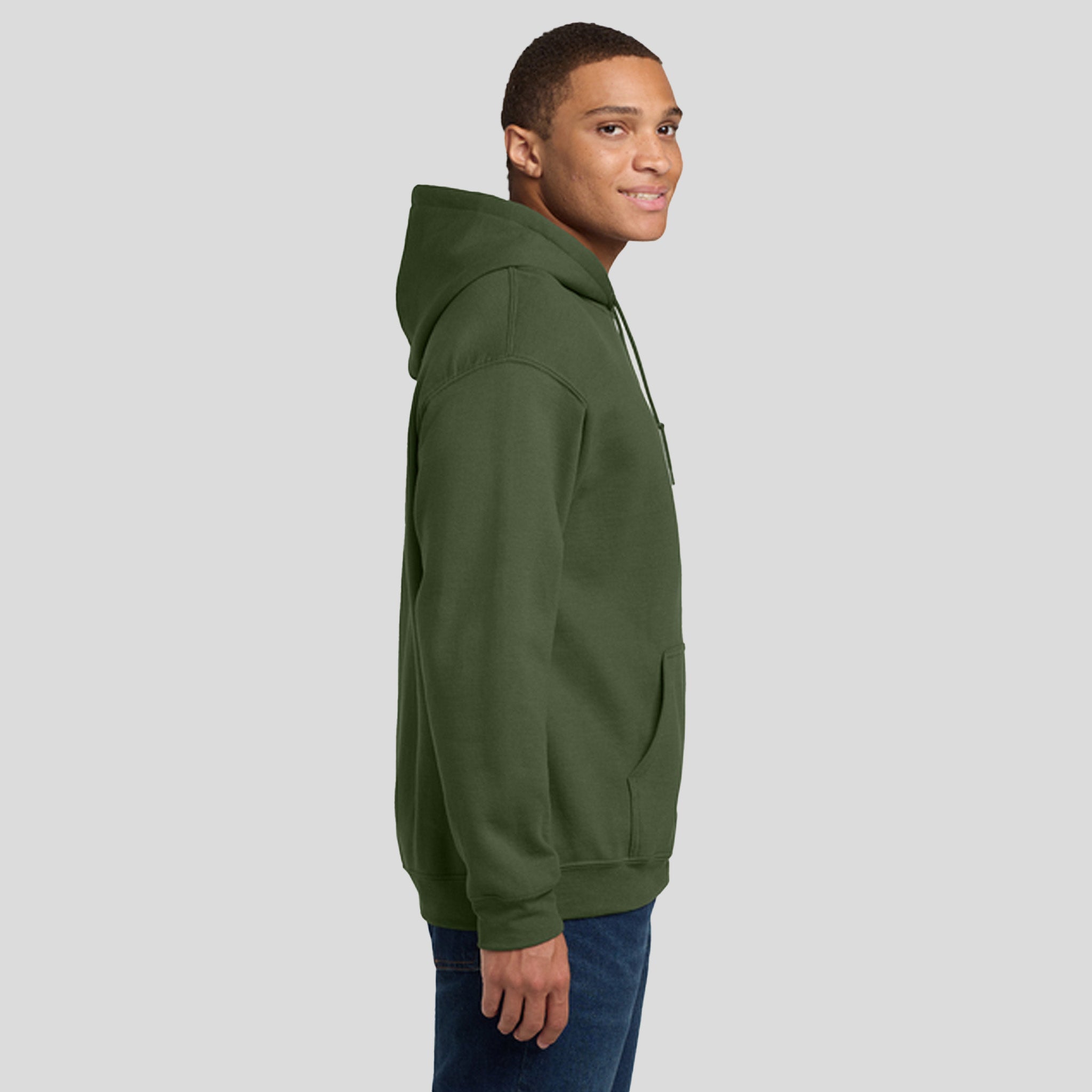 Heavy Blendβ’ Hooded Sweatshirt | Military Green