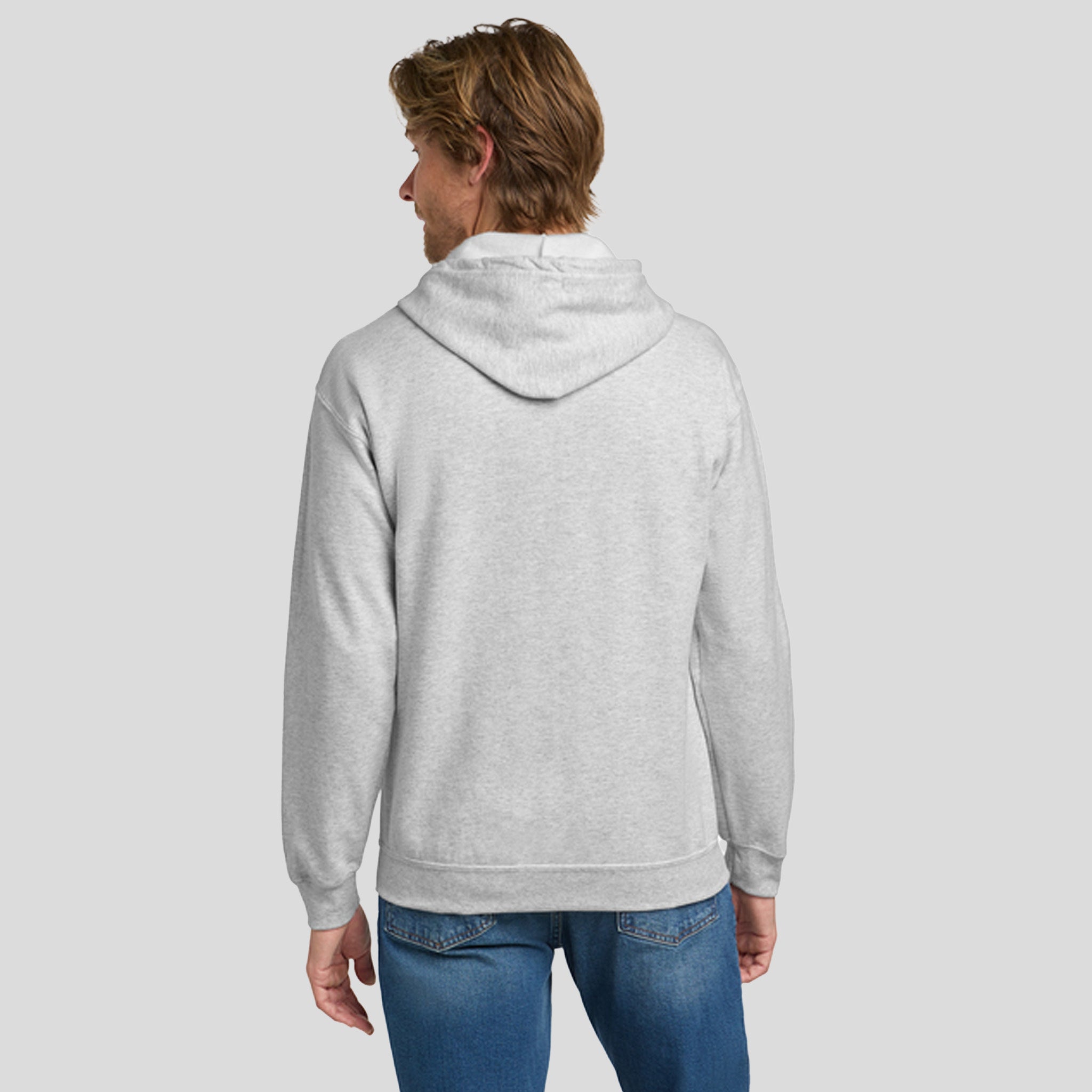 Heavy Blendβ’ Full-Zip Hooded Sweatshirt | Ash