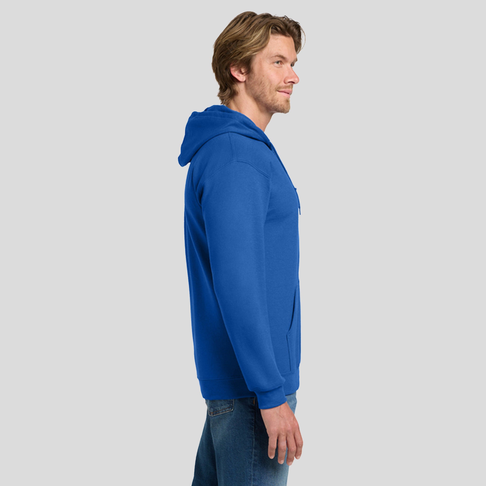 Heavy Blendβ’ Full-Zip Hooded Sweatshirt | Royal