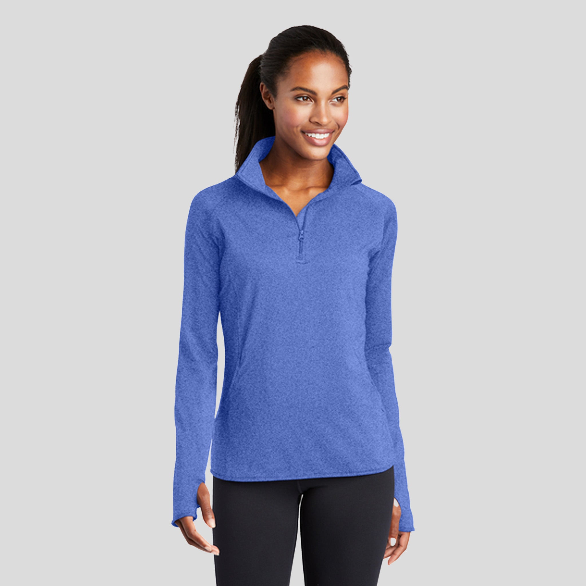 Women's Sport-Wickยฎ Stretch 1/4-Zip Pullover | True Royal Heather