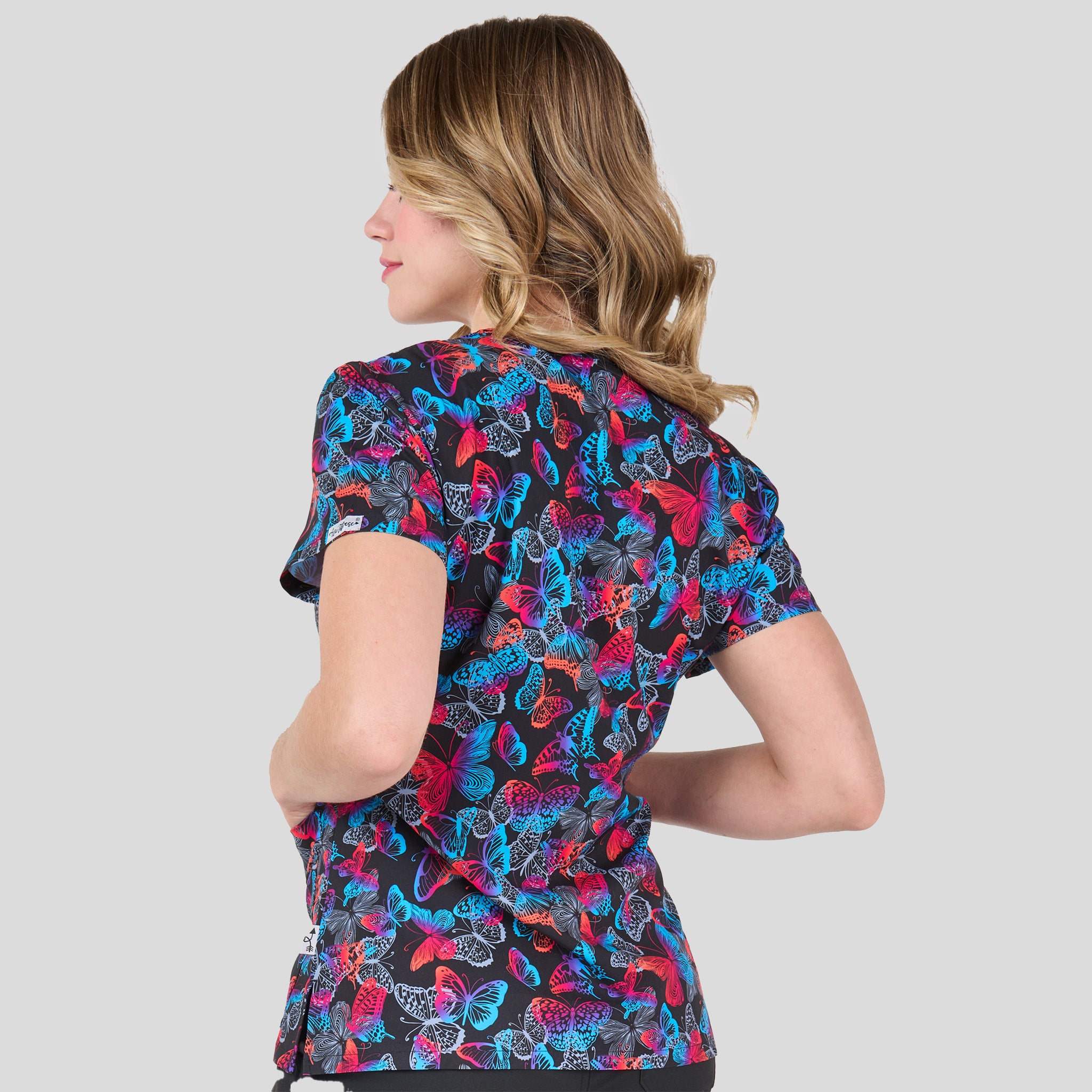 Audrey Print Top | Butterfly Wings
