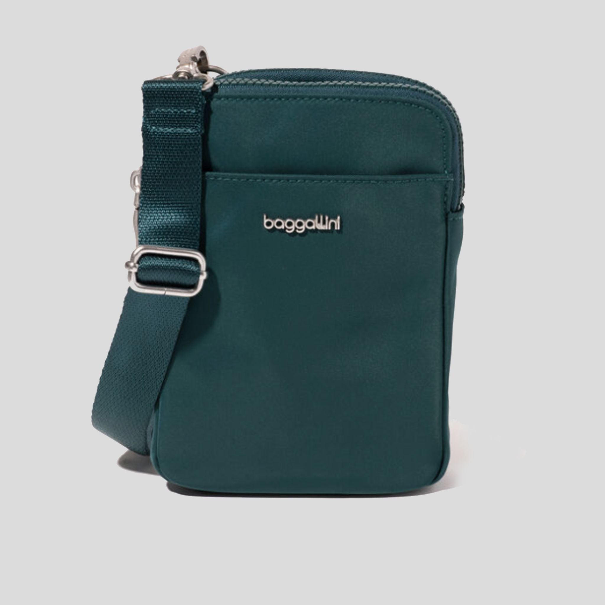 Modern Take Two RFID Crossbody | Emerald Twill