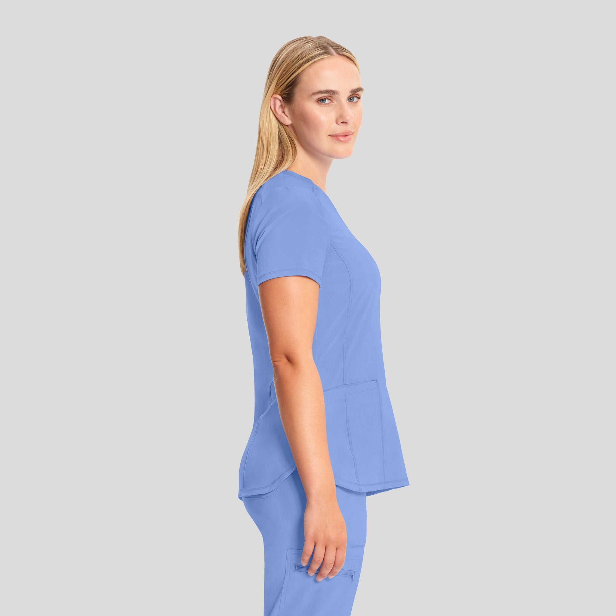 Infinity V-Neck Solid Scrub Top | Ciel
