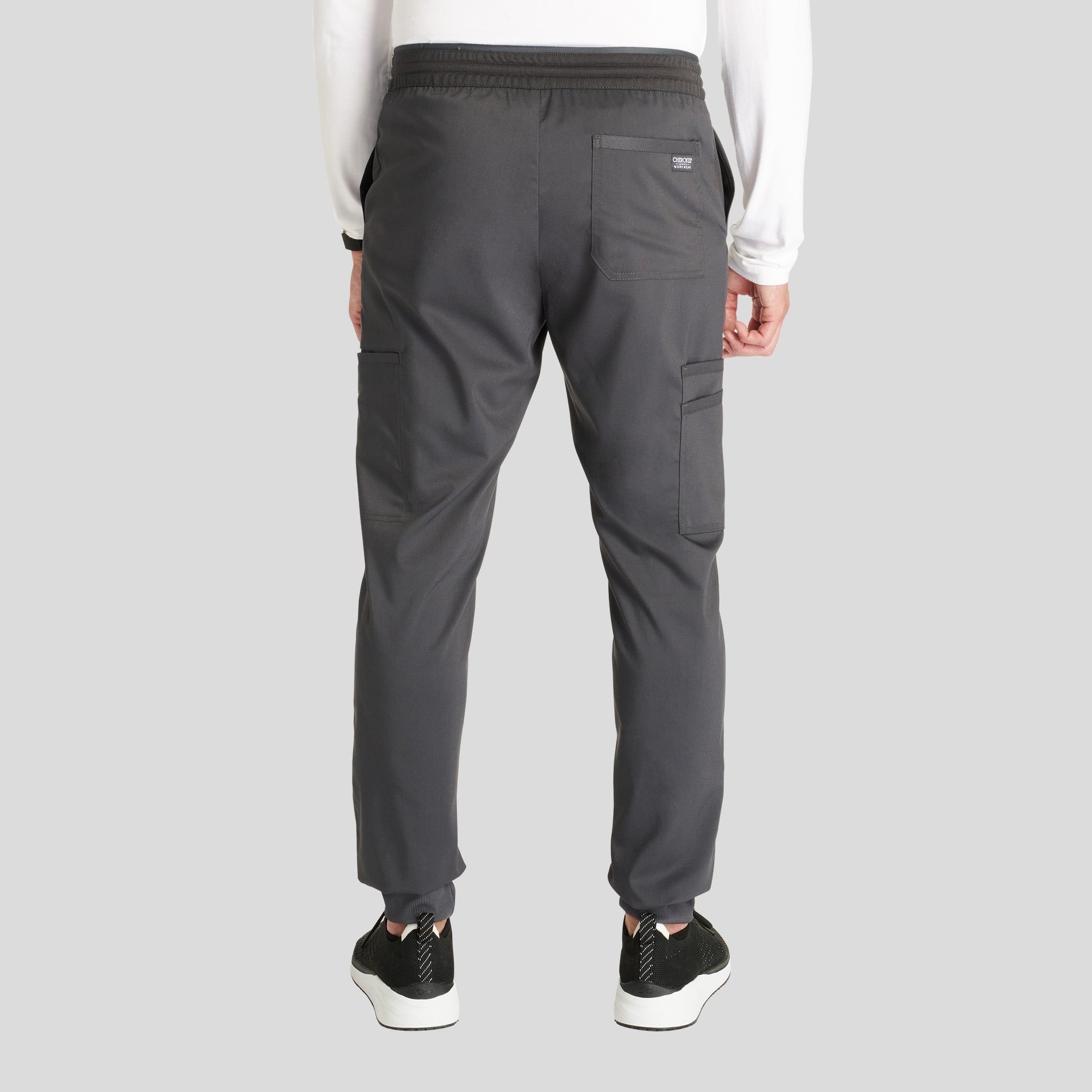 Men's Mesh Trim Jogger Scrub Pant | Pewter