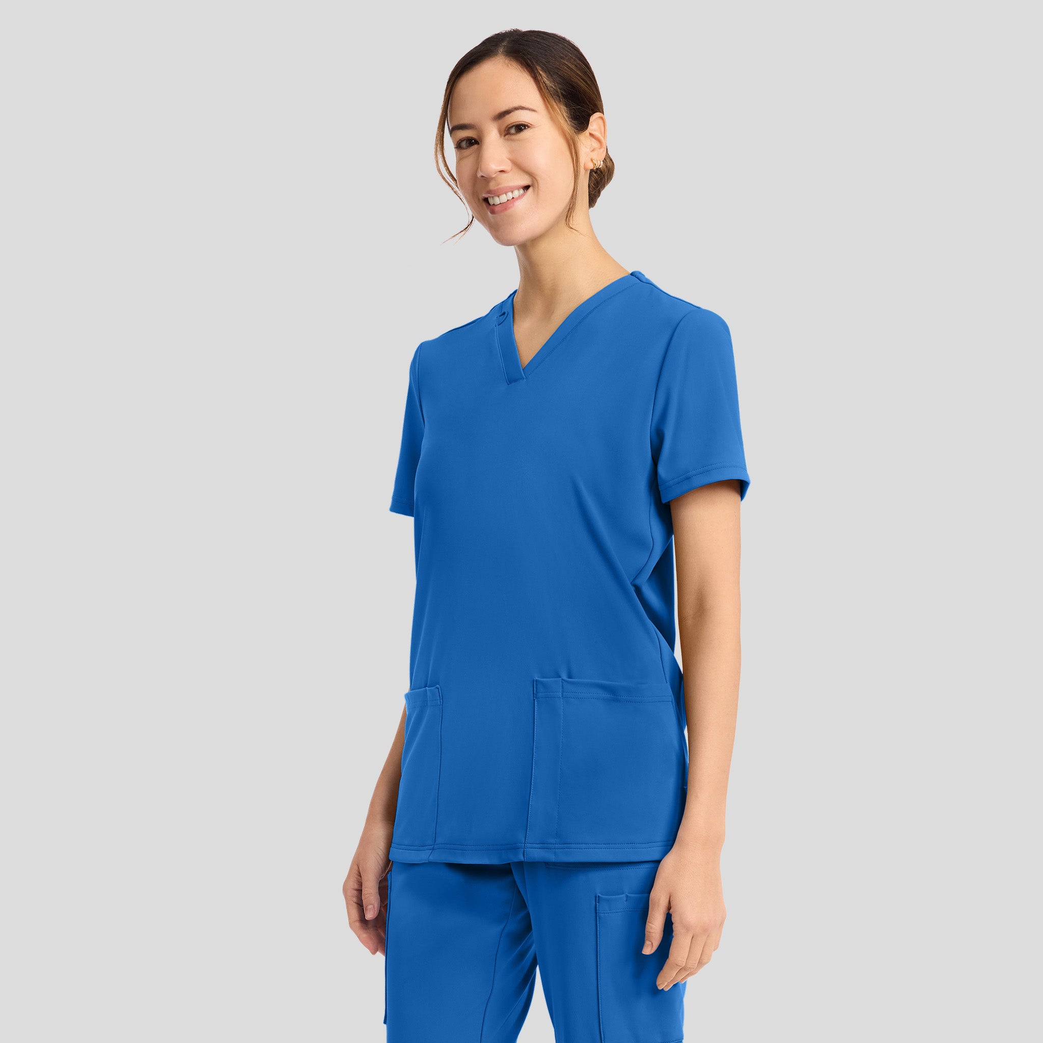 Achieve 2-Pocket Scrub Top | Royal