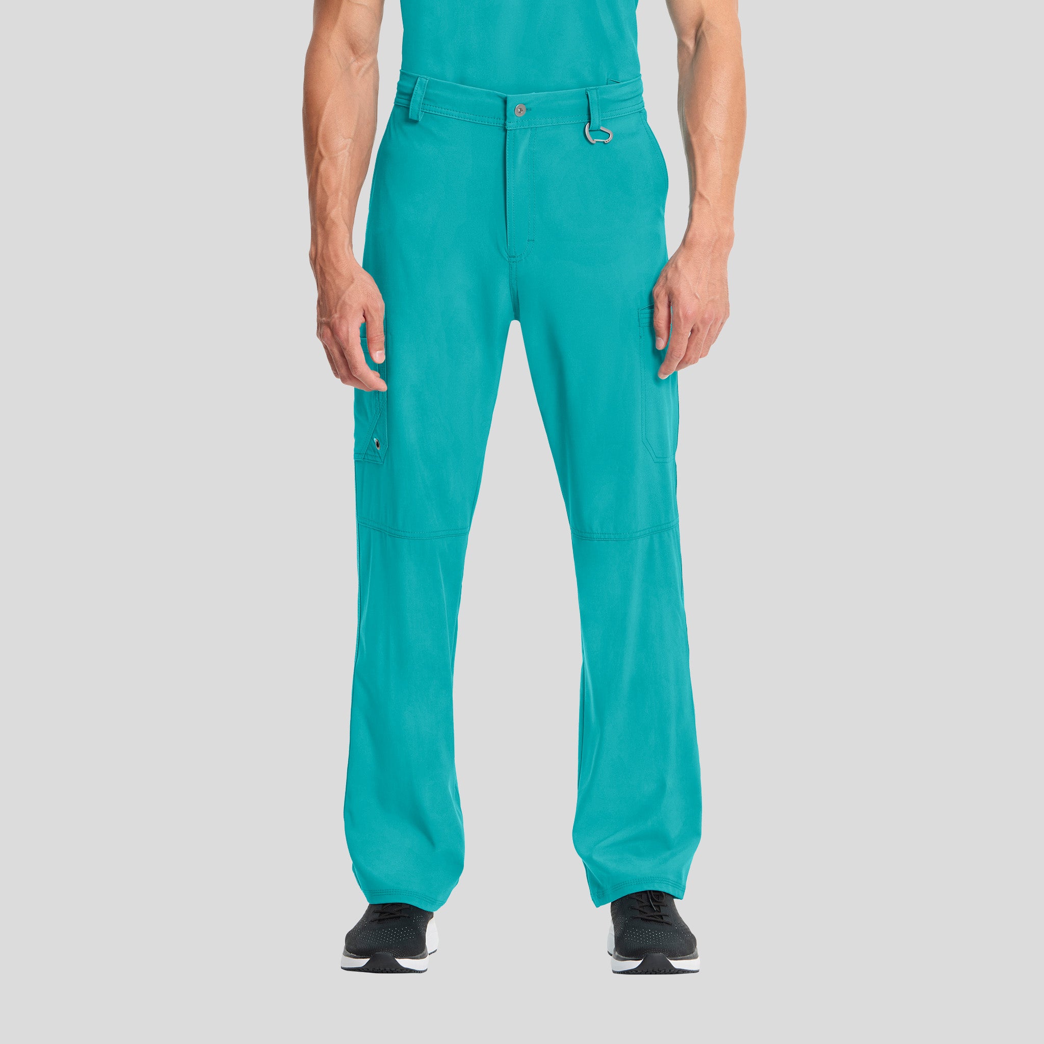 Men's Zip Fly Cargo Scrub Pant | Teal