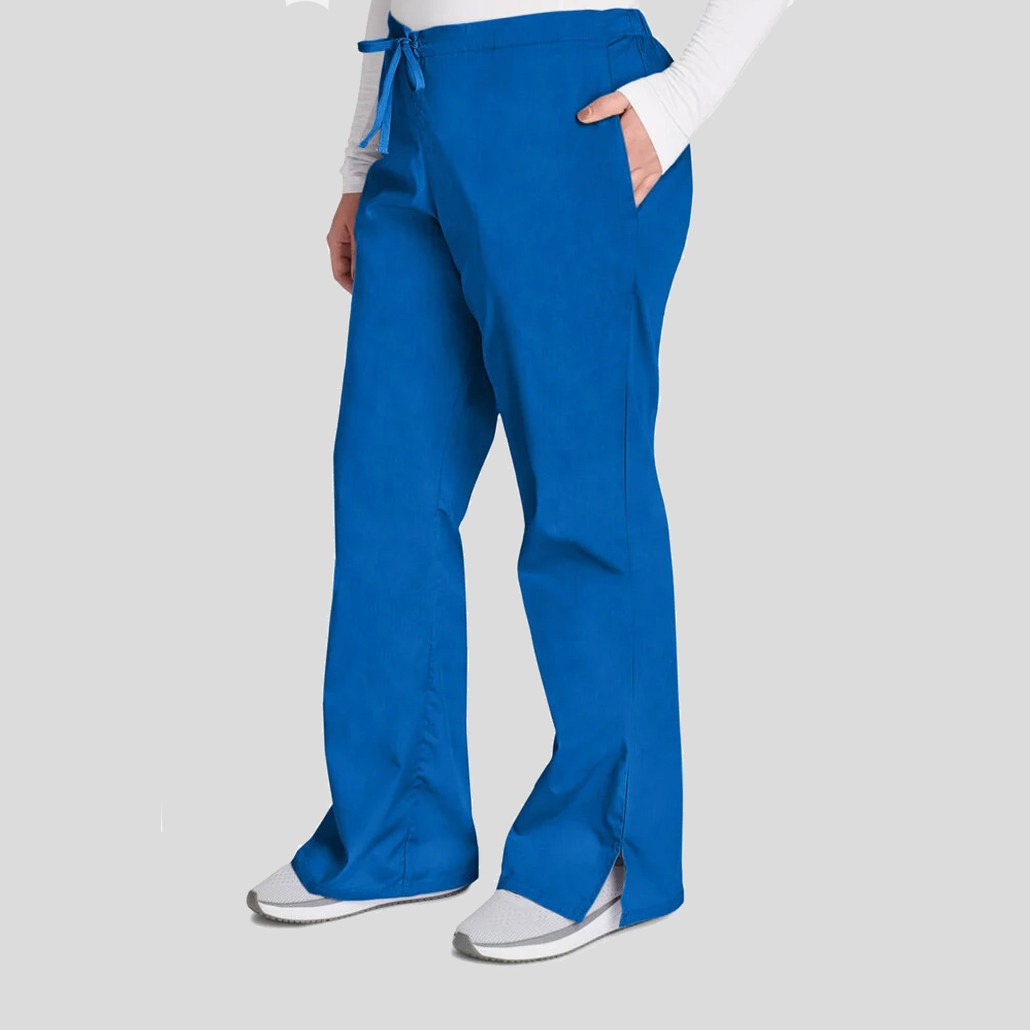 Natural Rise Flare Leg Drawstring Pant | Royal