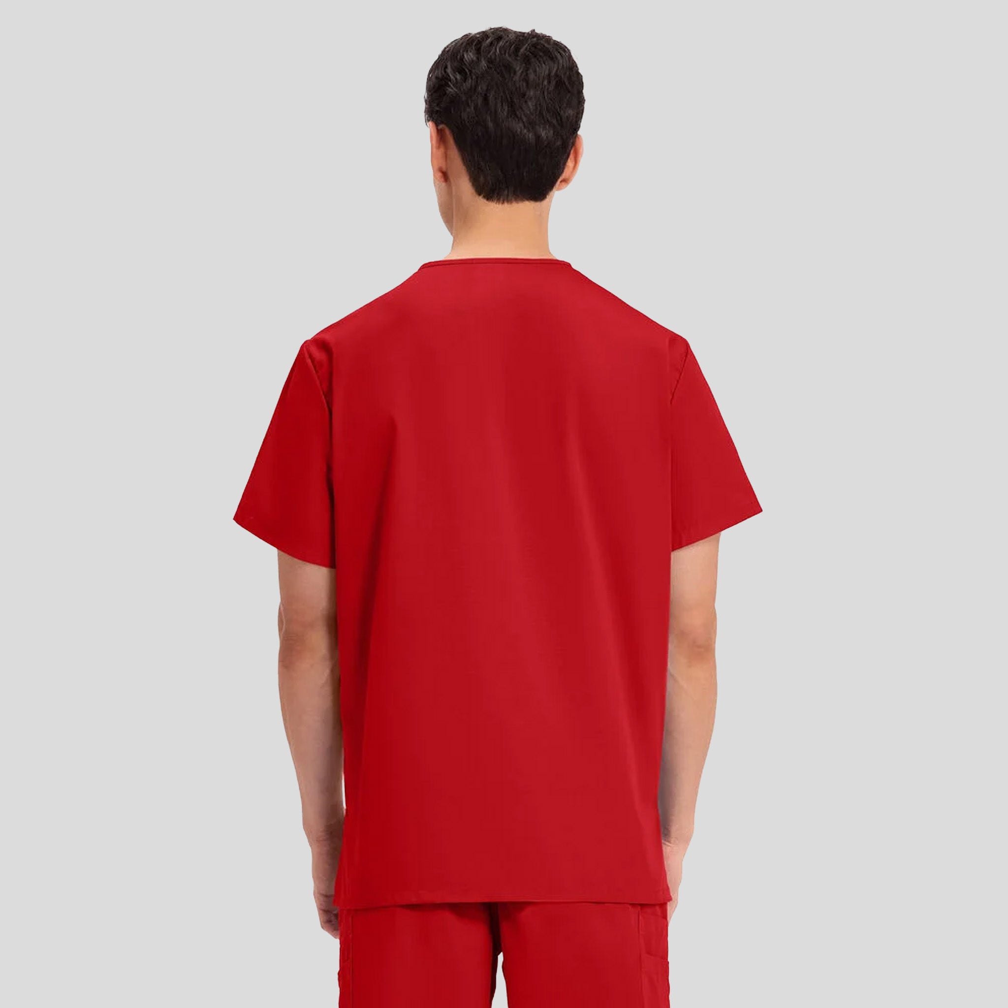 Unisex V-Neck 3 Pocket | Red