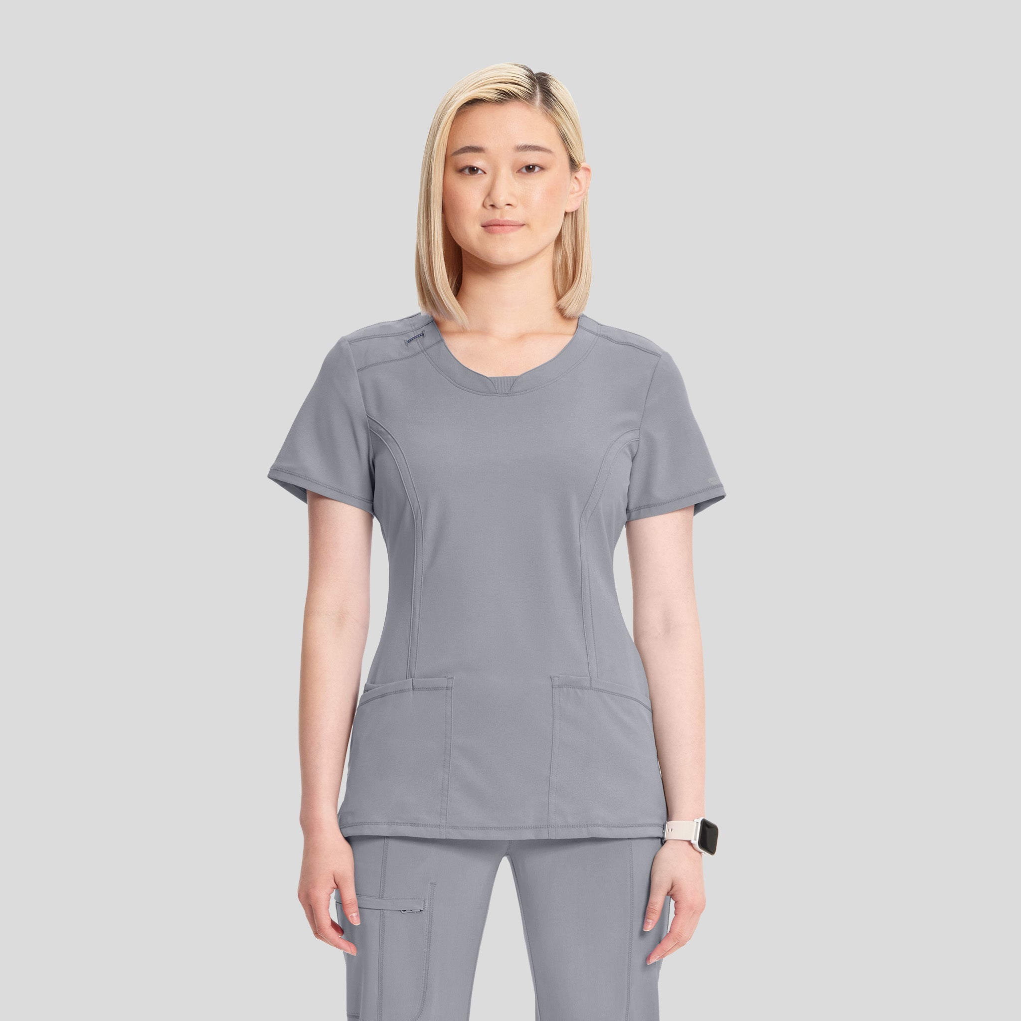 Women's Round Neck Top | Grey