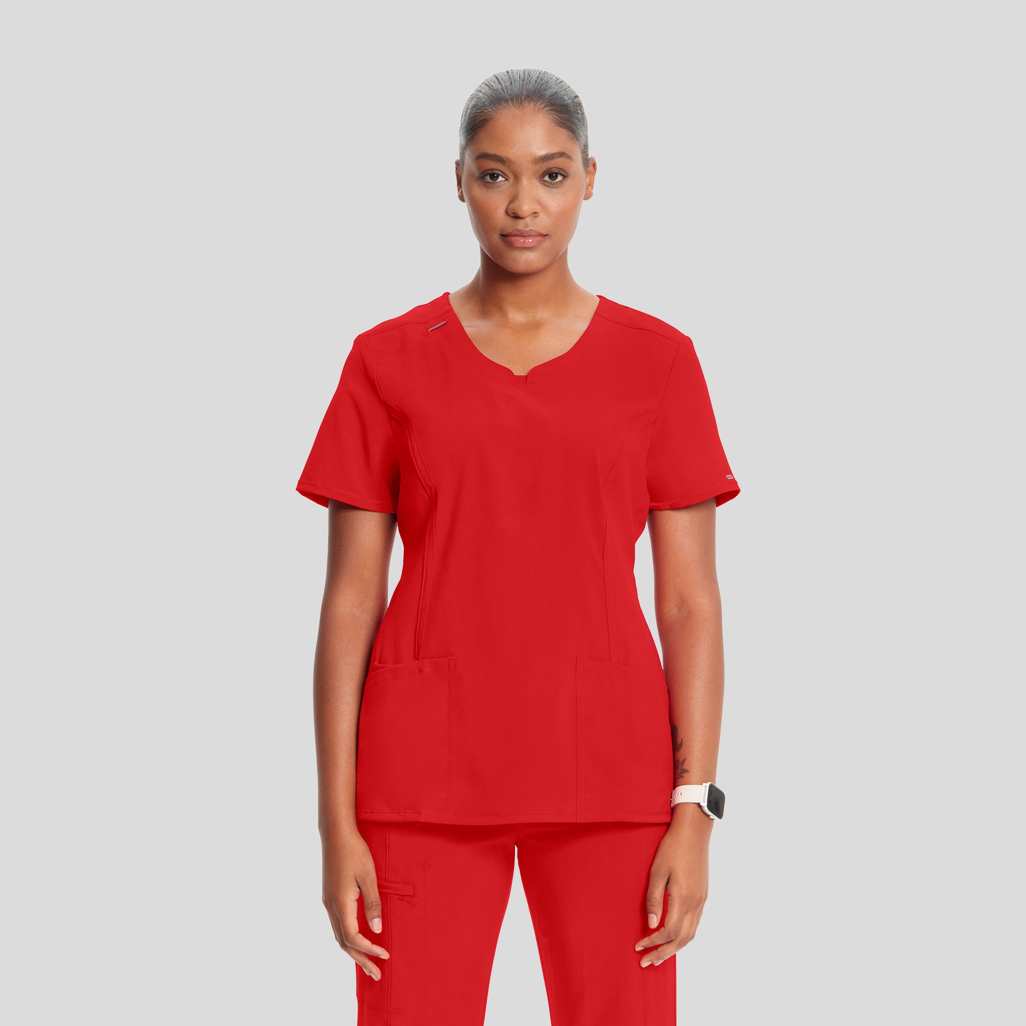 Women's Round Neck Top | Red