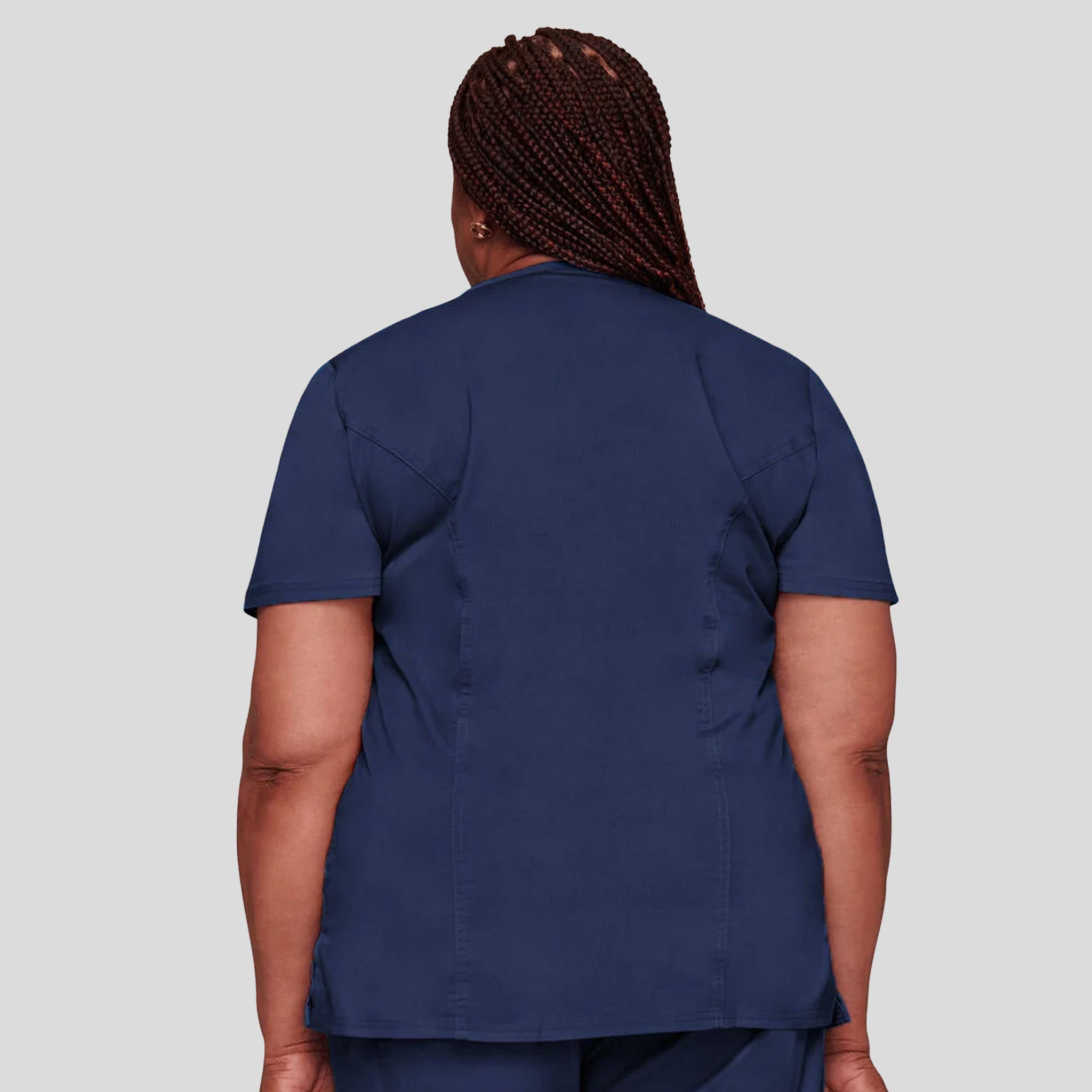 Women's Mock Wrap Princess Seam | Navy