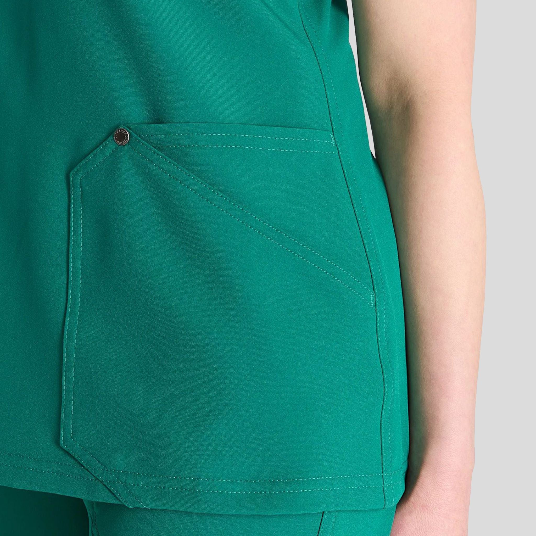 Women's V-Neck Scrub Top | Hunter