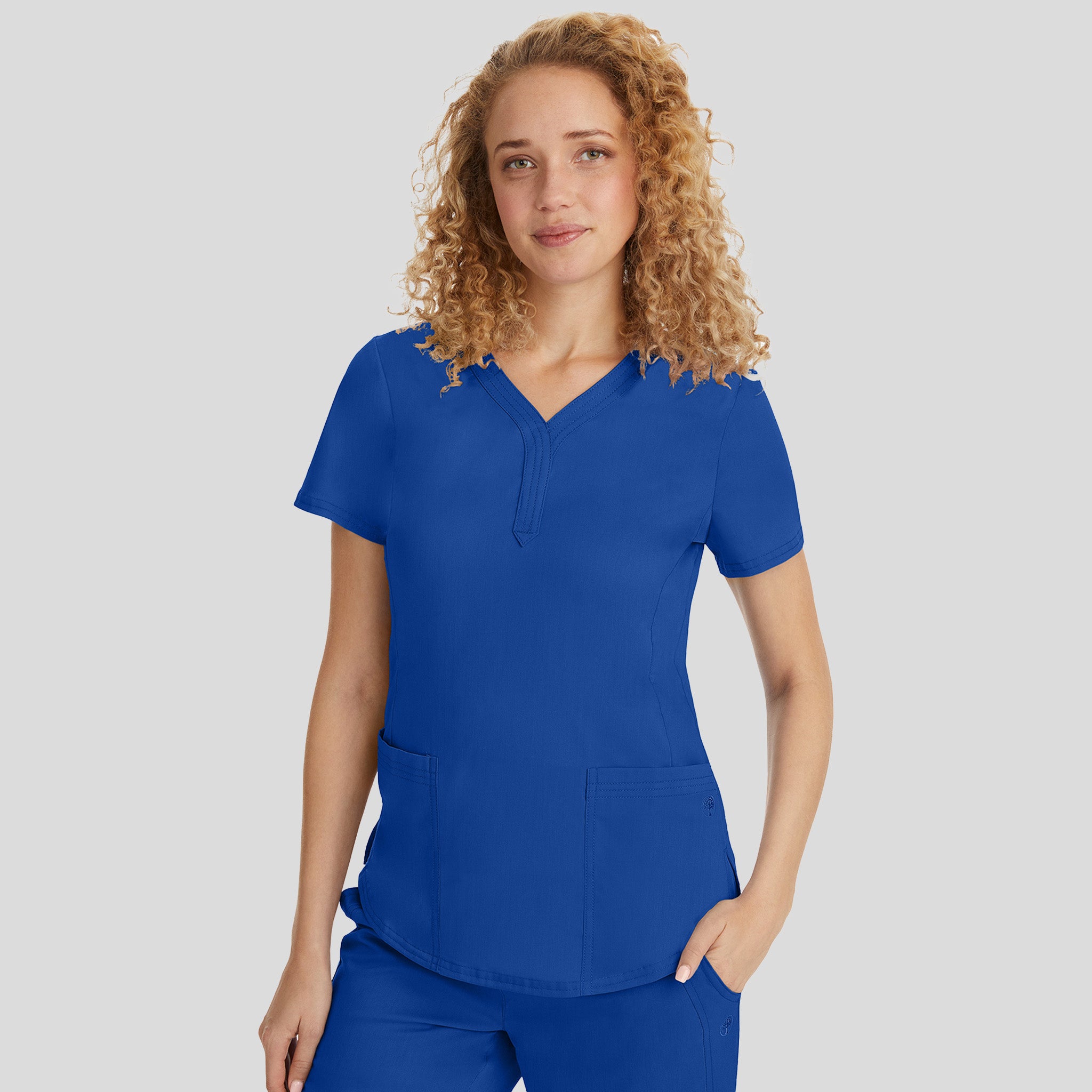 Jane Y-Neck Scrub Top | Galaxy