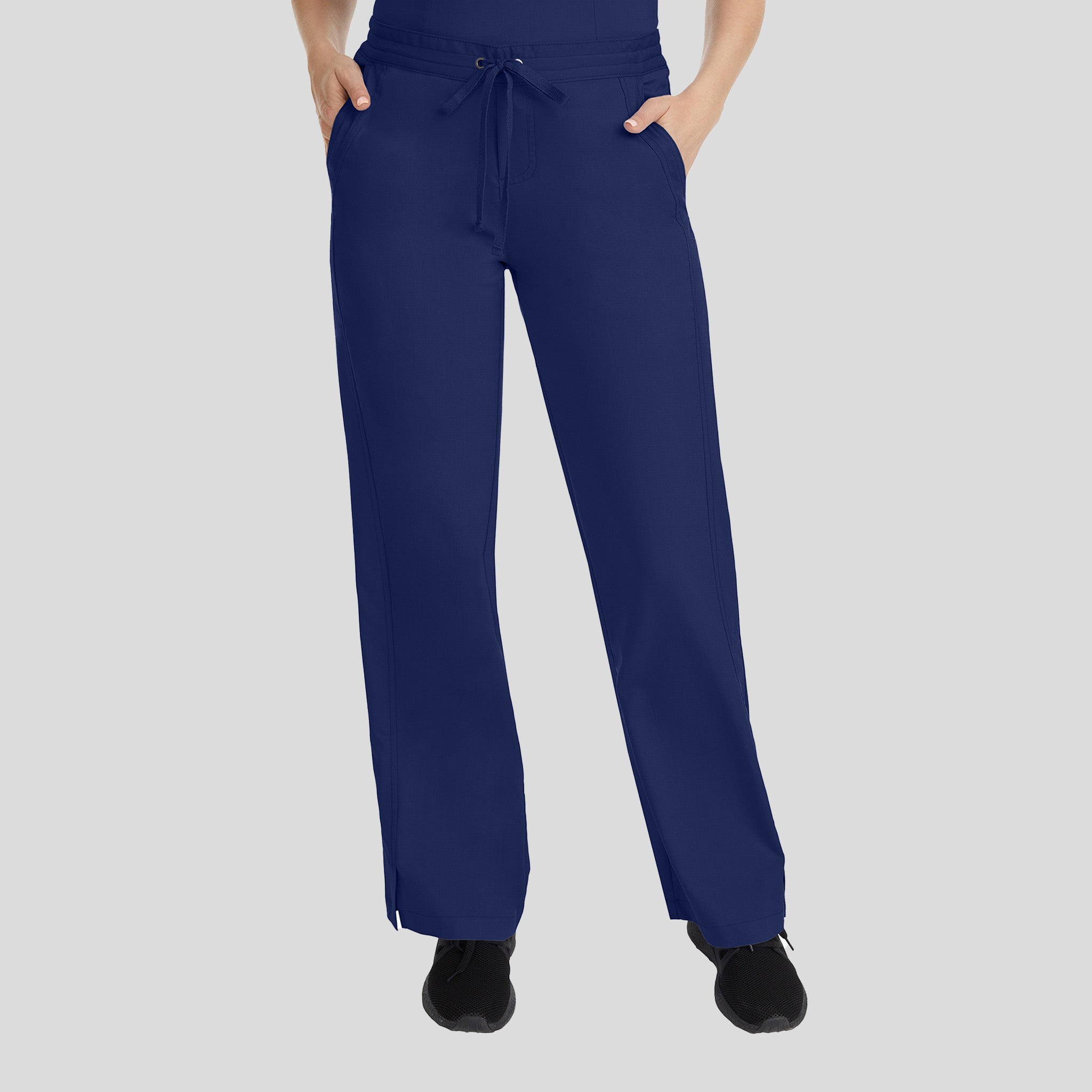 Taylor Elastic Waist Drawstring Scrub Pant | Navy