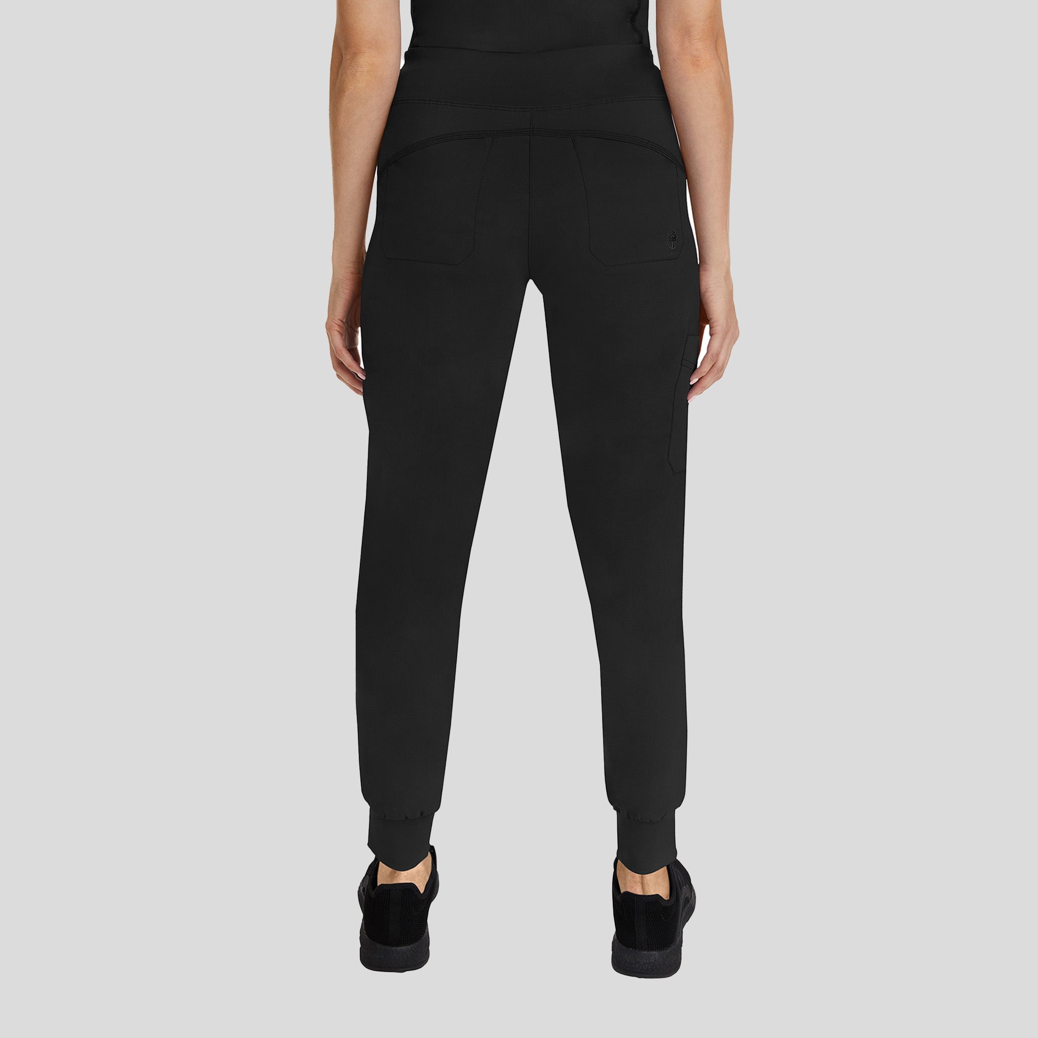 Tara Yoga Jogger Scrub Pant | Black