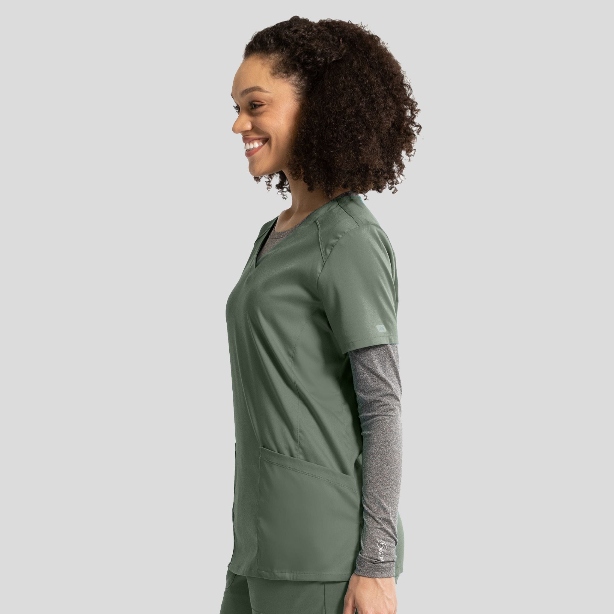 Women’s V-Neck Top | Olive