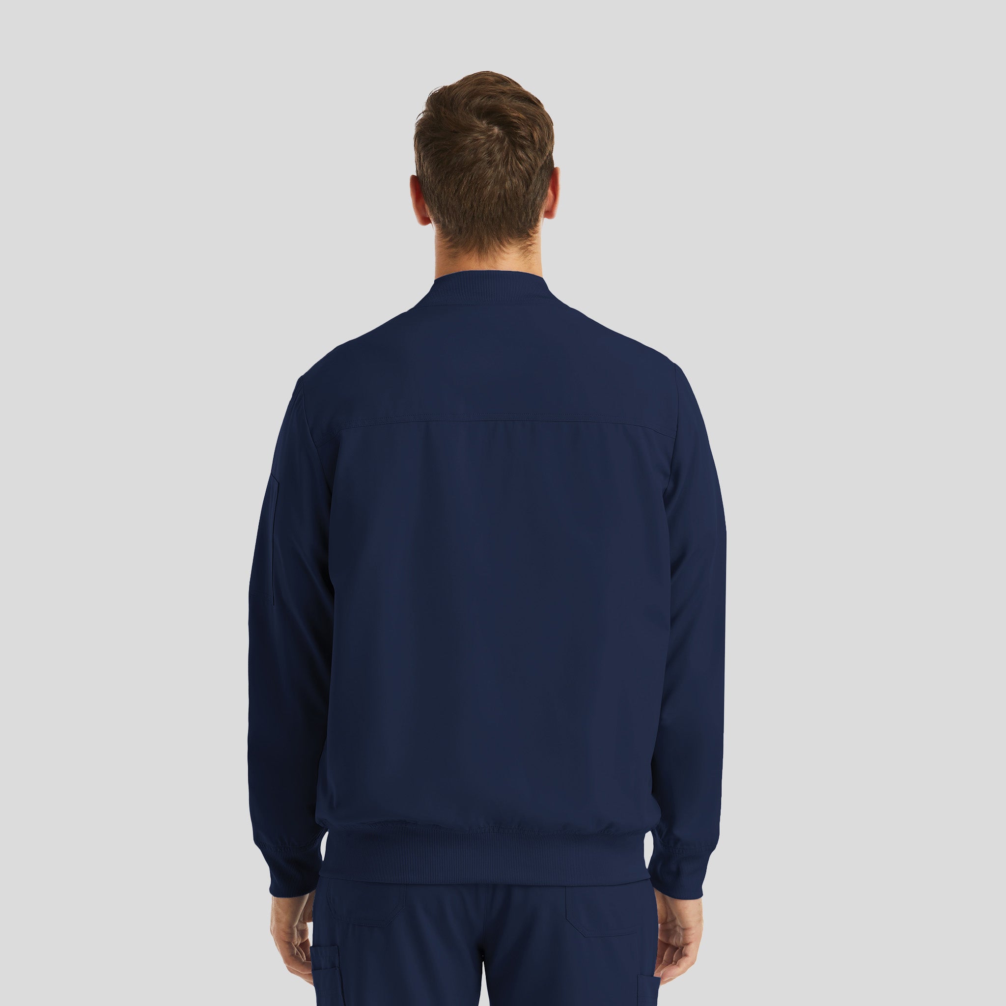 Men’s Full Zip Bomber Jacket | Navy