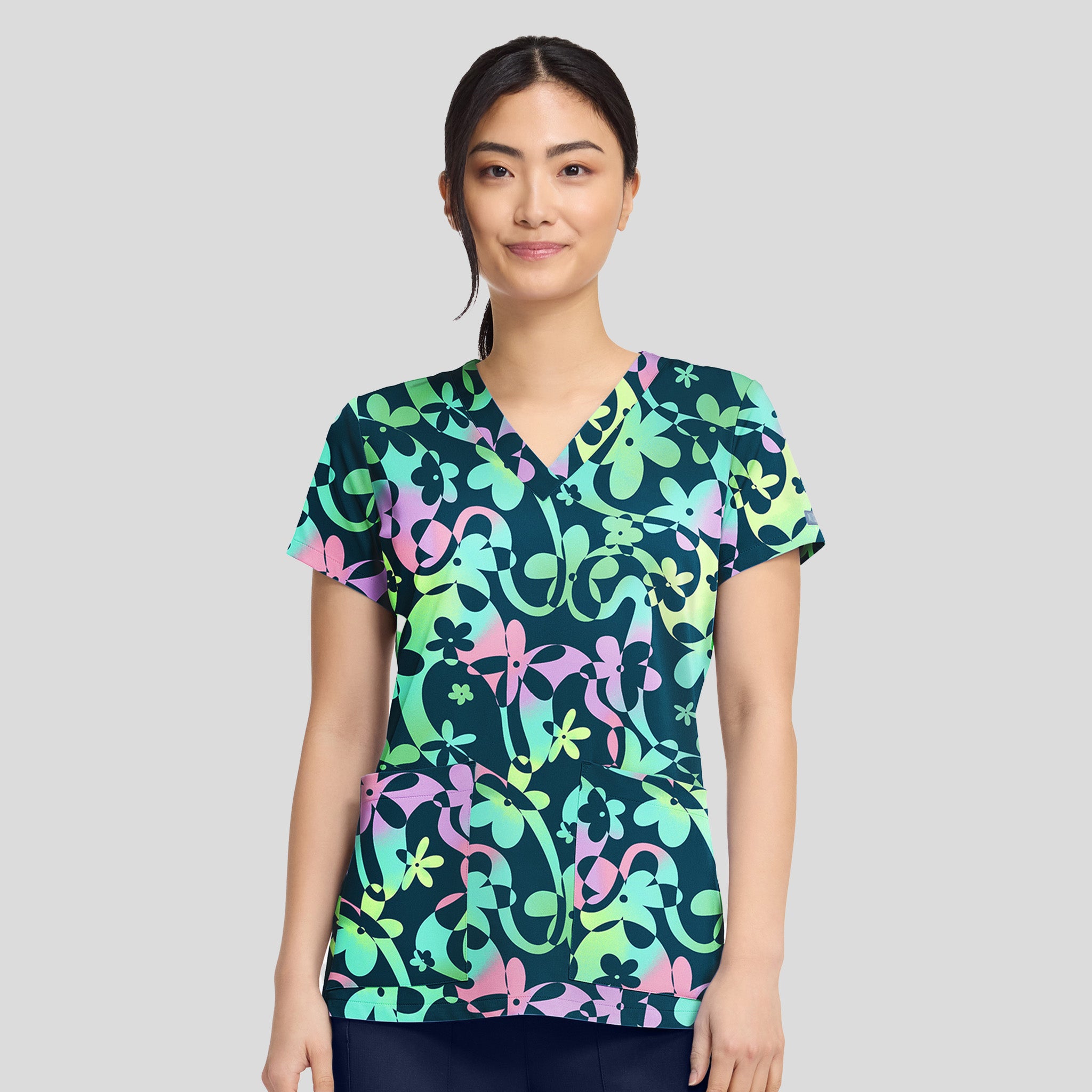 V-Neck Print Top | Dizzy Daisy