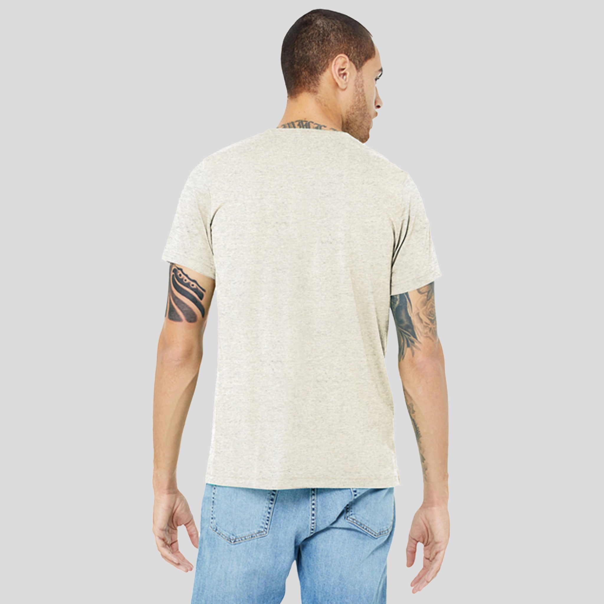 Unisex Triblend Short Sleeve Tee | Oatmeal Triblend