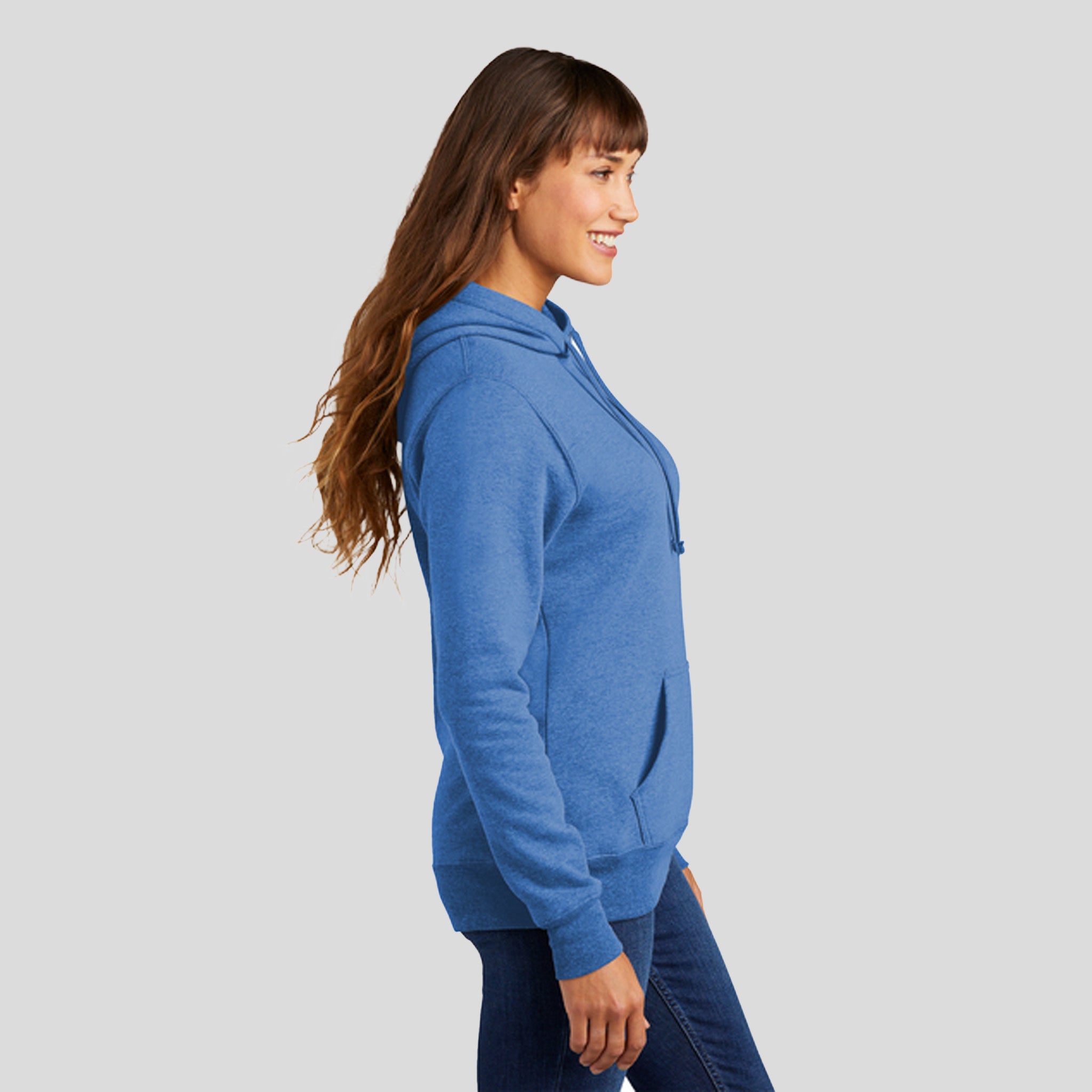 Women's Core Fleece Pullover Hooded Sweatshirt | Heather Royal