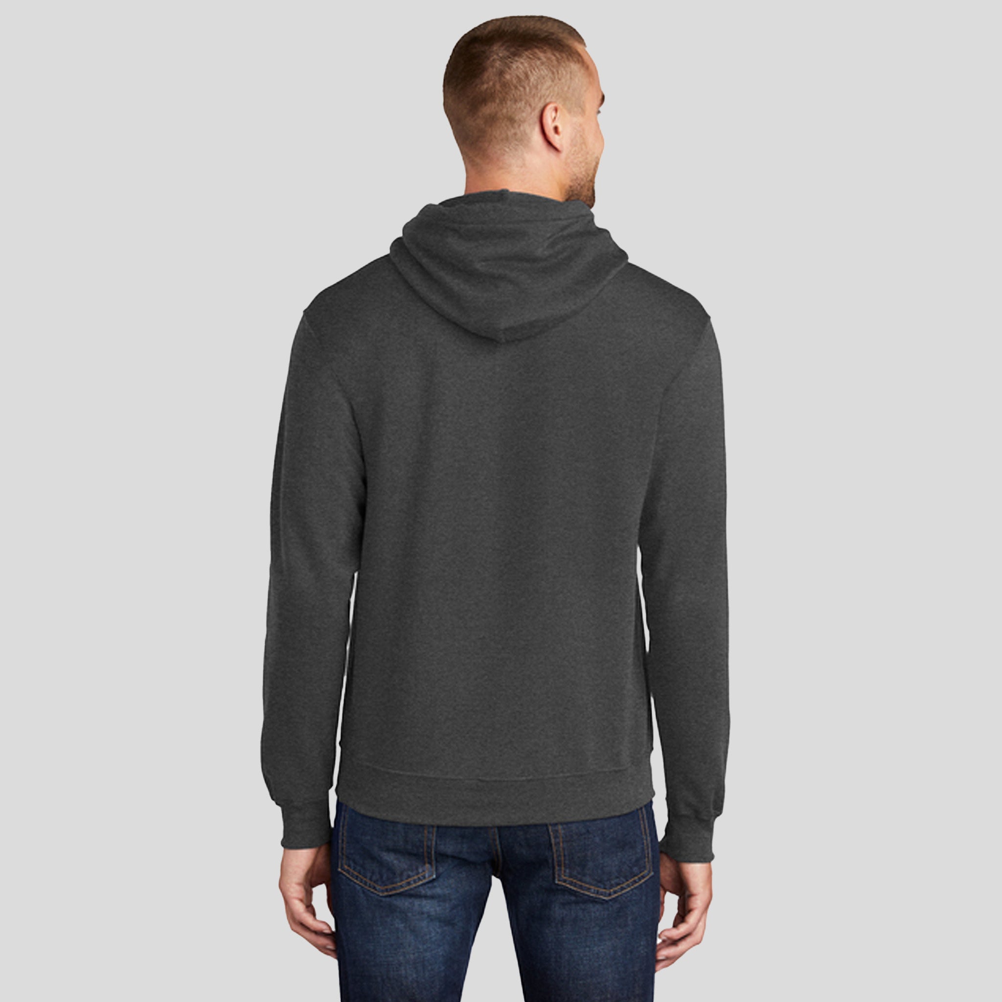 Tall Core Fleece Pullover Hooded Sweatshirt | Dark Heather Grey