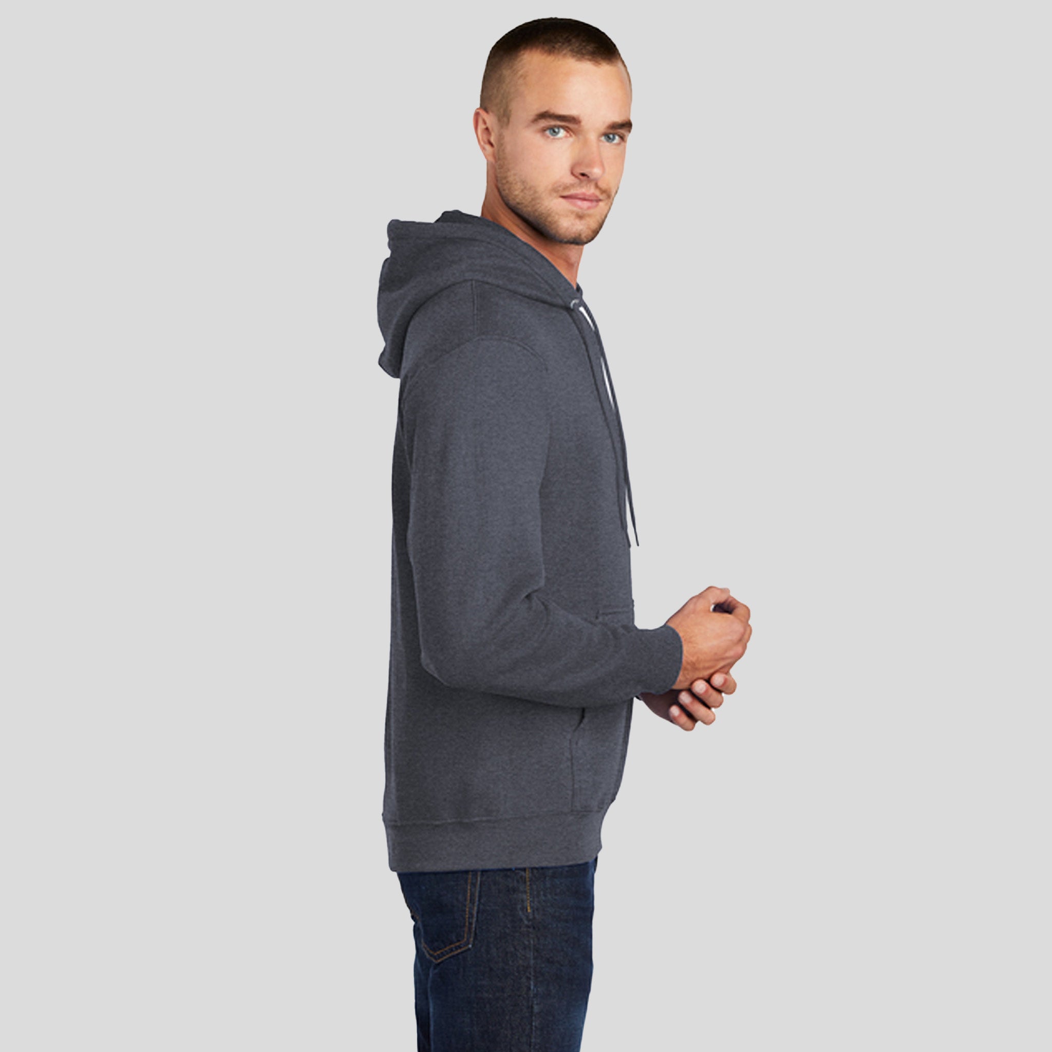 Tall Core Fleece Pullover Hooded Sweatshirt | Heather Navy