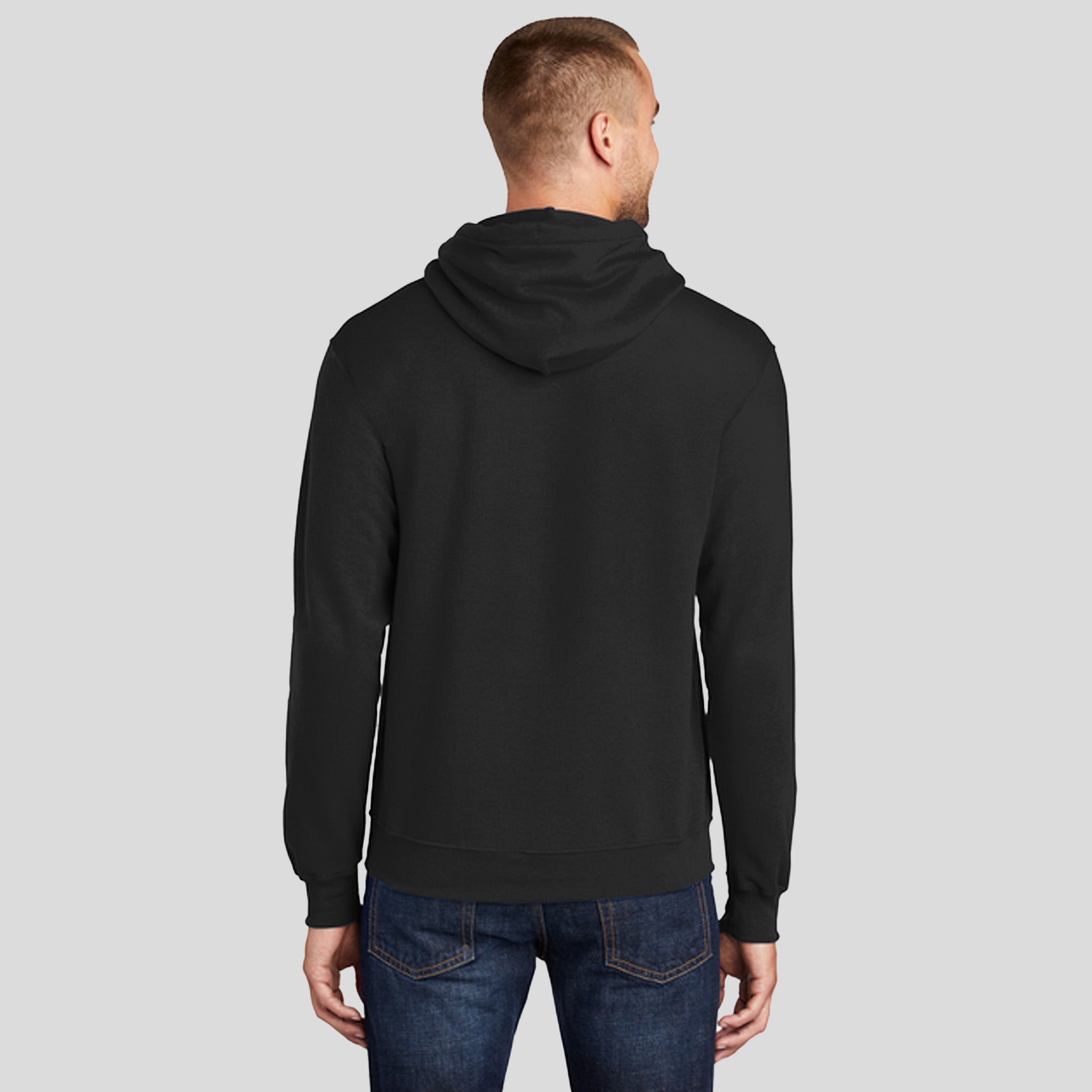 Tall Core Fleece Pullover Hooded Sweatshirt | Jet Black
